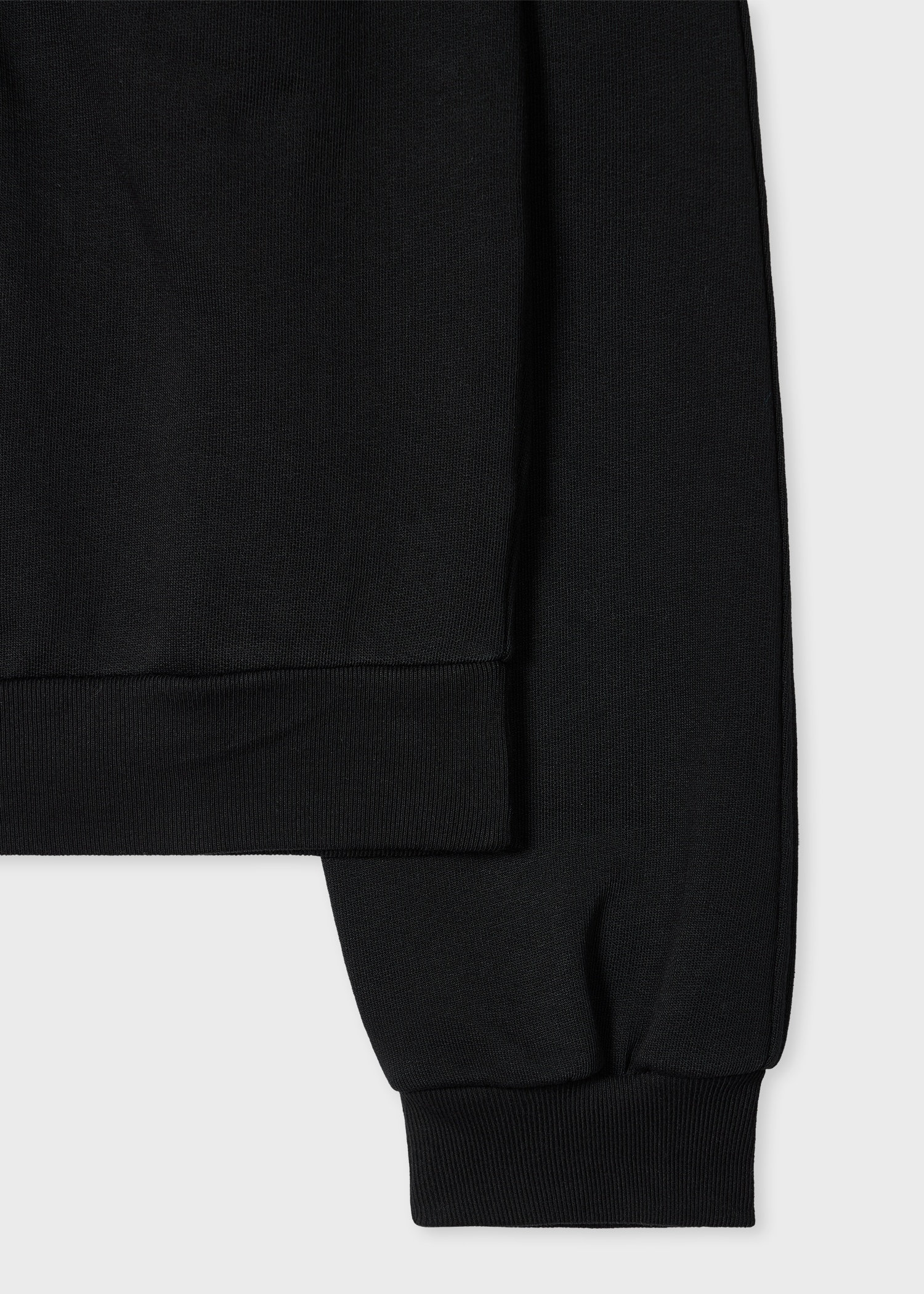 Women's Black Organic Cotton 'Swirl Heart' Embroidered Sweatshirt - 2