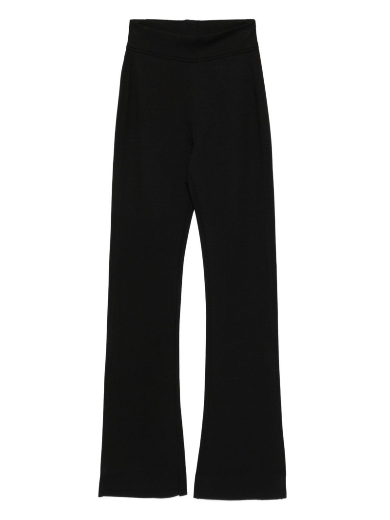 high-waisted flared trousers 1