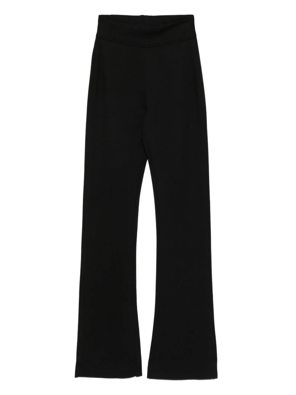 high-waisted flared trousers - 1