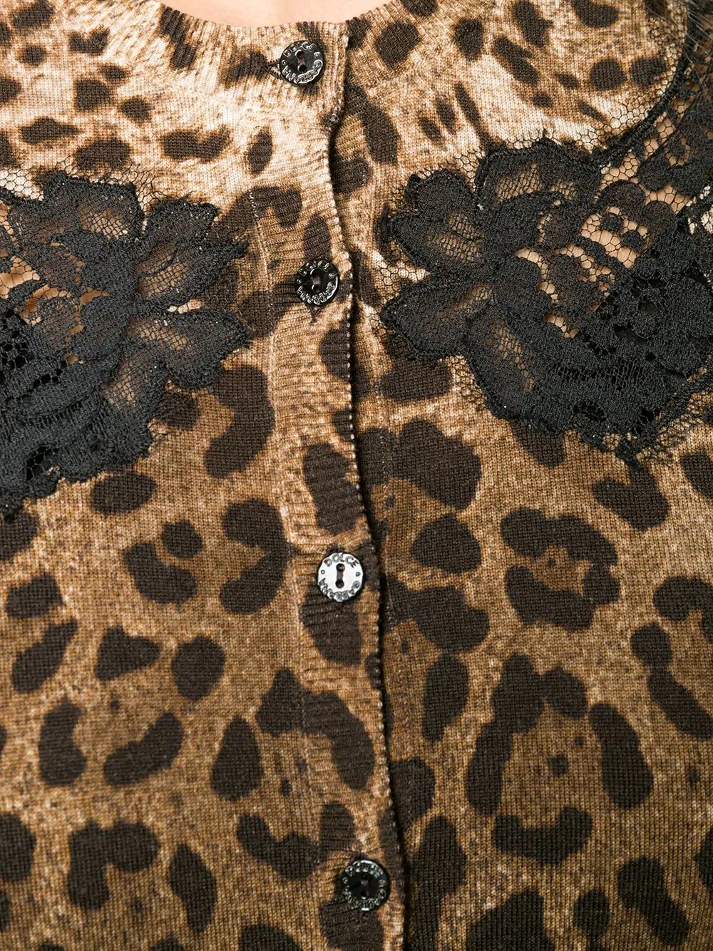 leopard print cardigan - 5