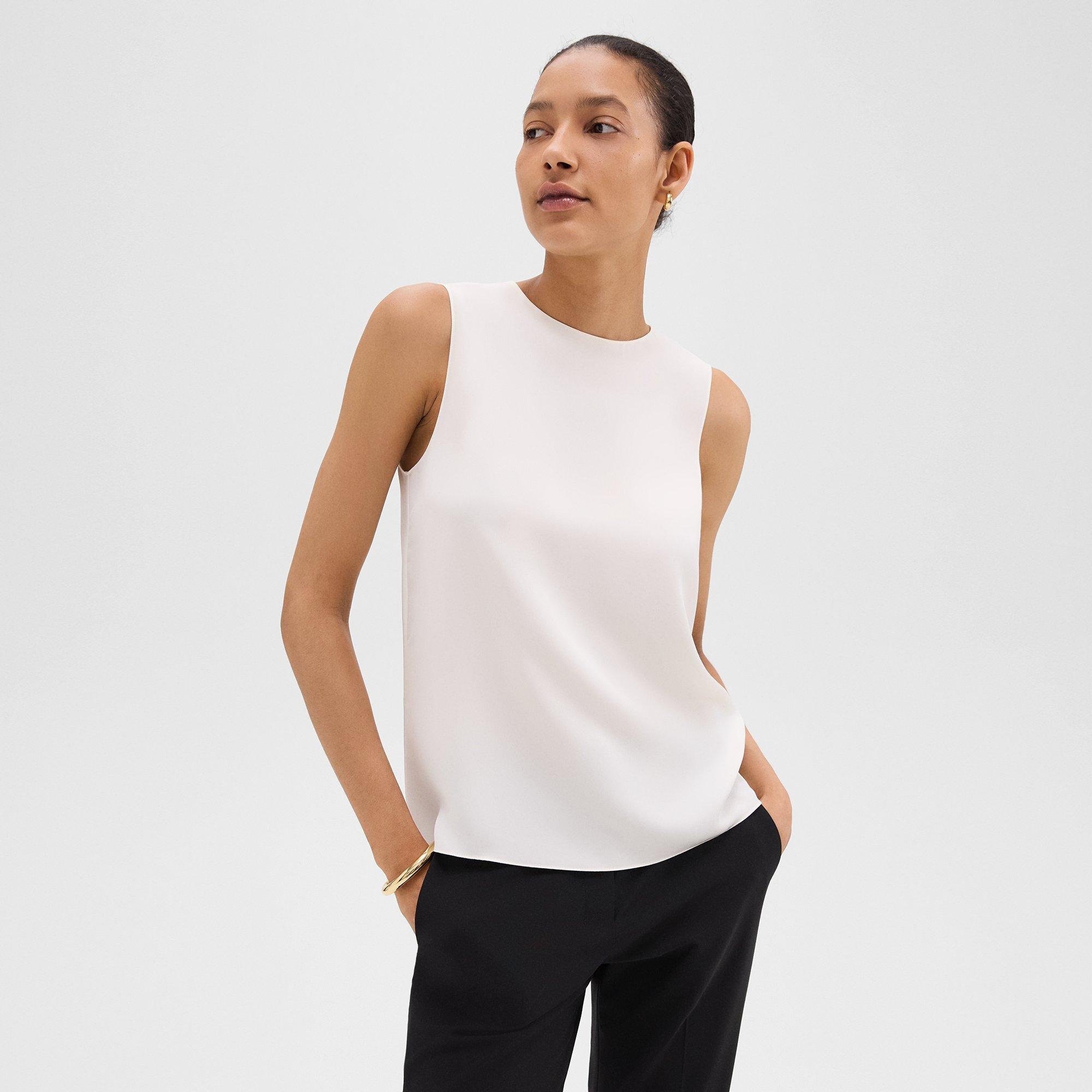 Shell Top in Silk Georgette - 2