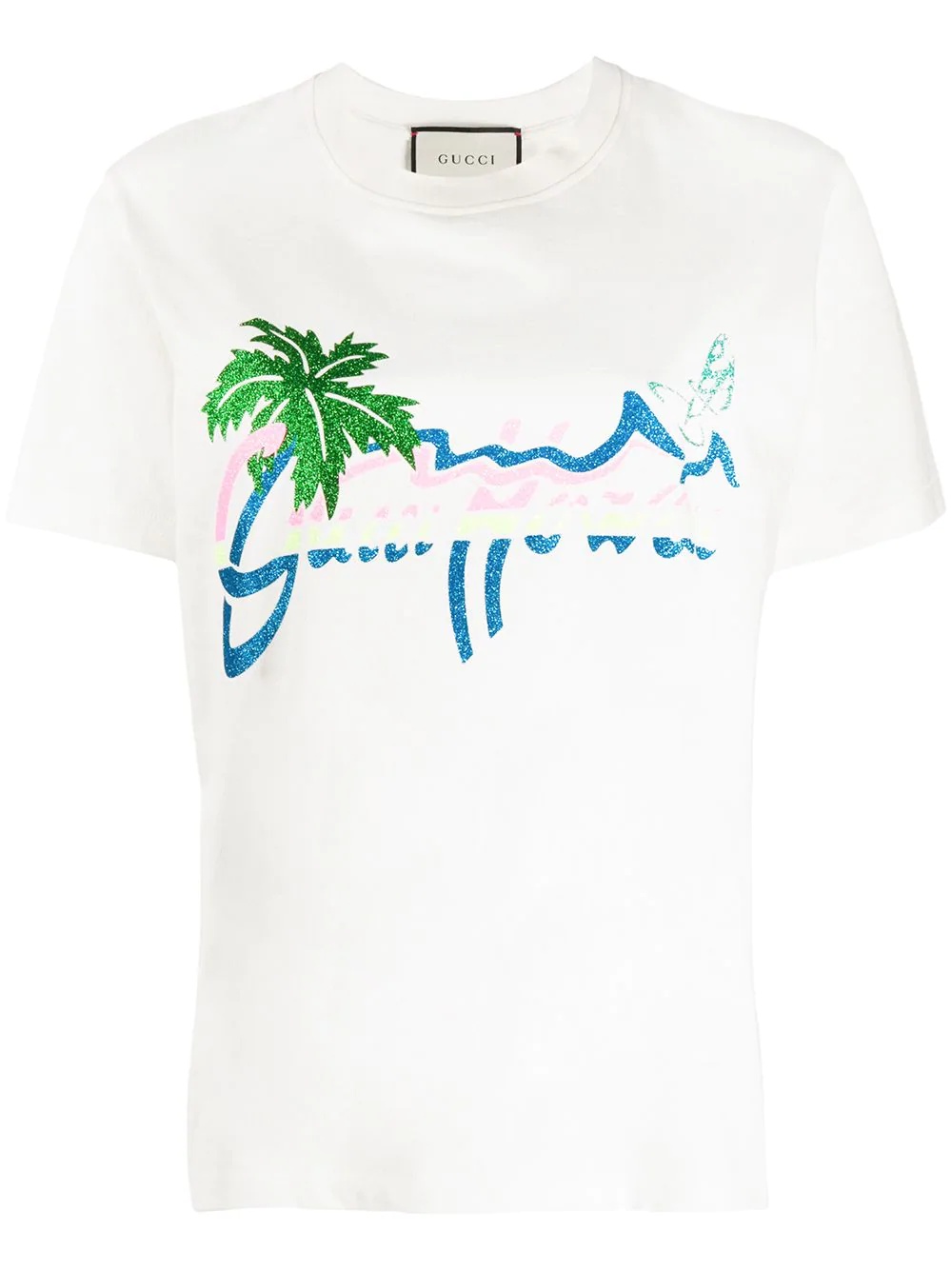 Gucci Hawaii print T-shirt - 1