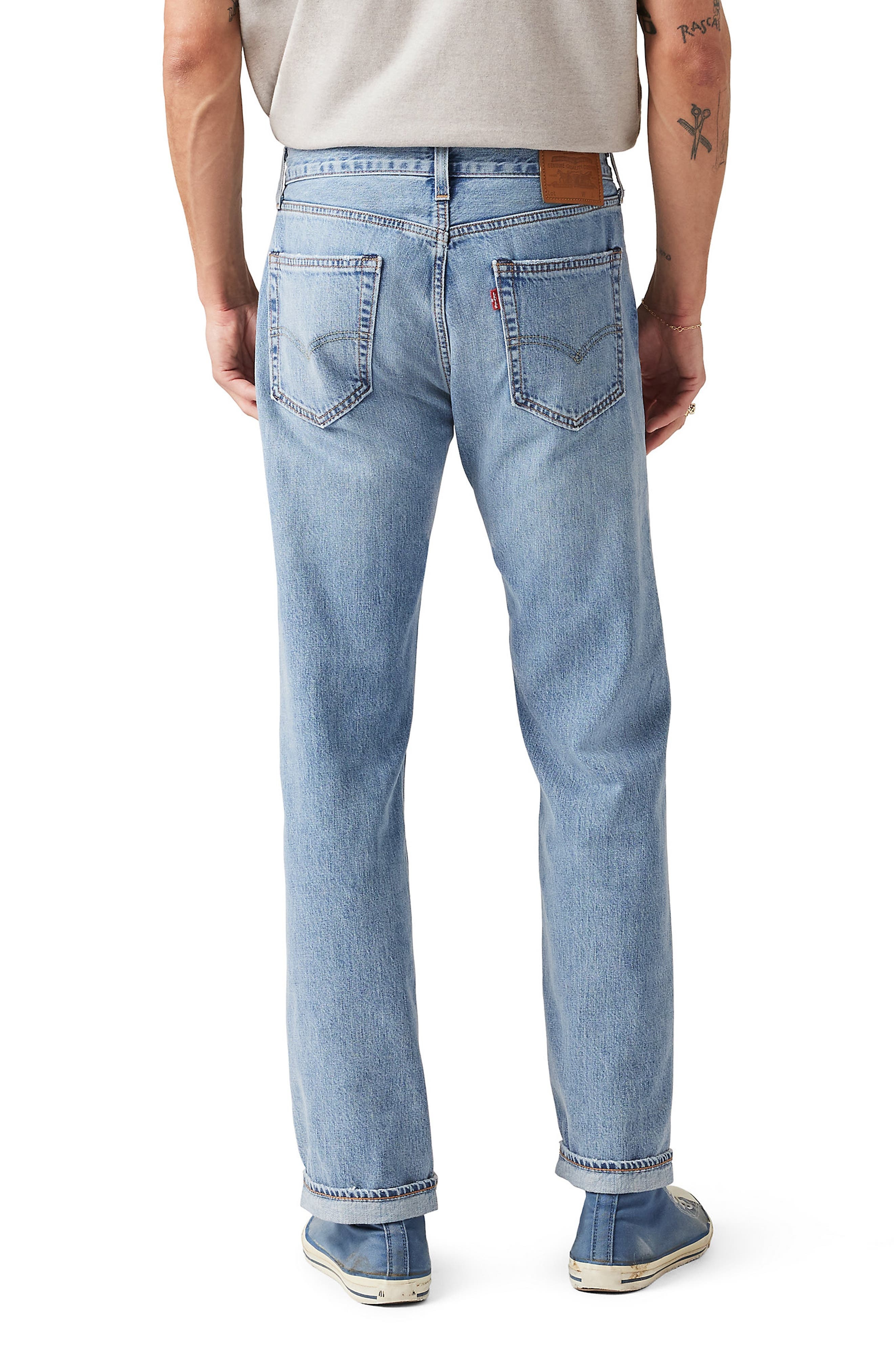 levi's 505™ Relaxed Straight Leg Selvedge Jeans in Gotta Be There Selvedge at Nordstrom - 2