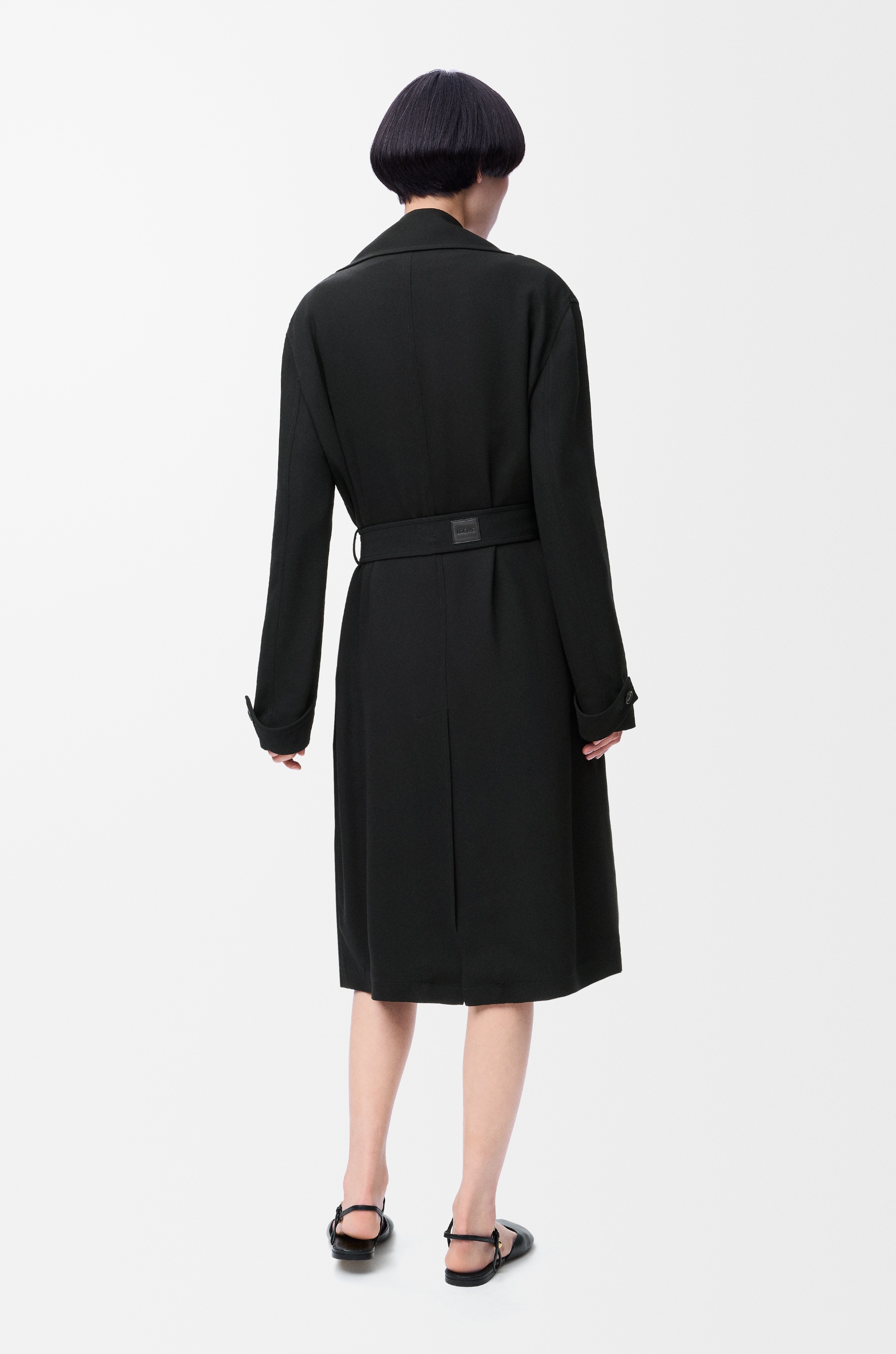 Trench coat in stretch viscose - 4