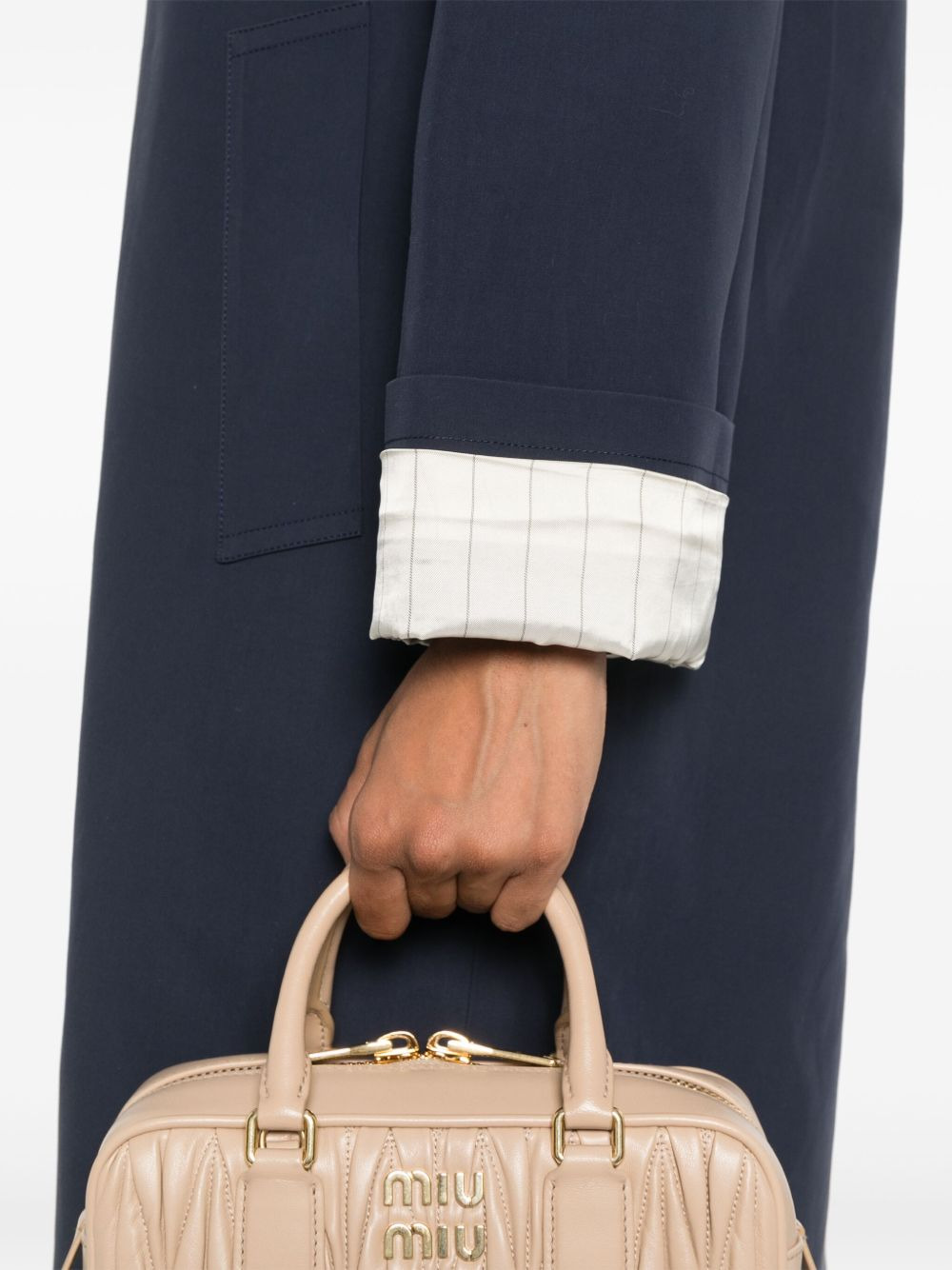 cotton single-breasted coat - 5