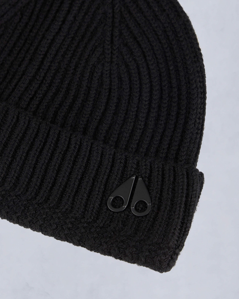 LOGO RIBBED BEANIE 4