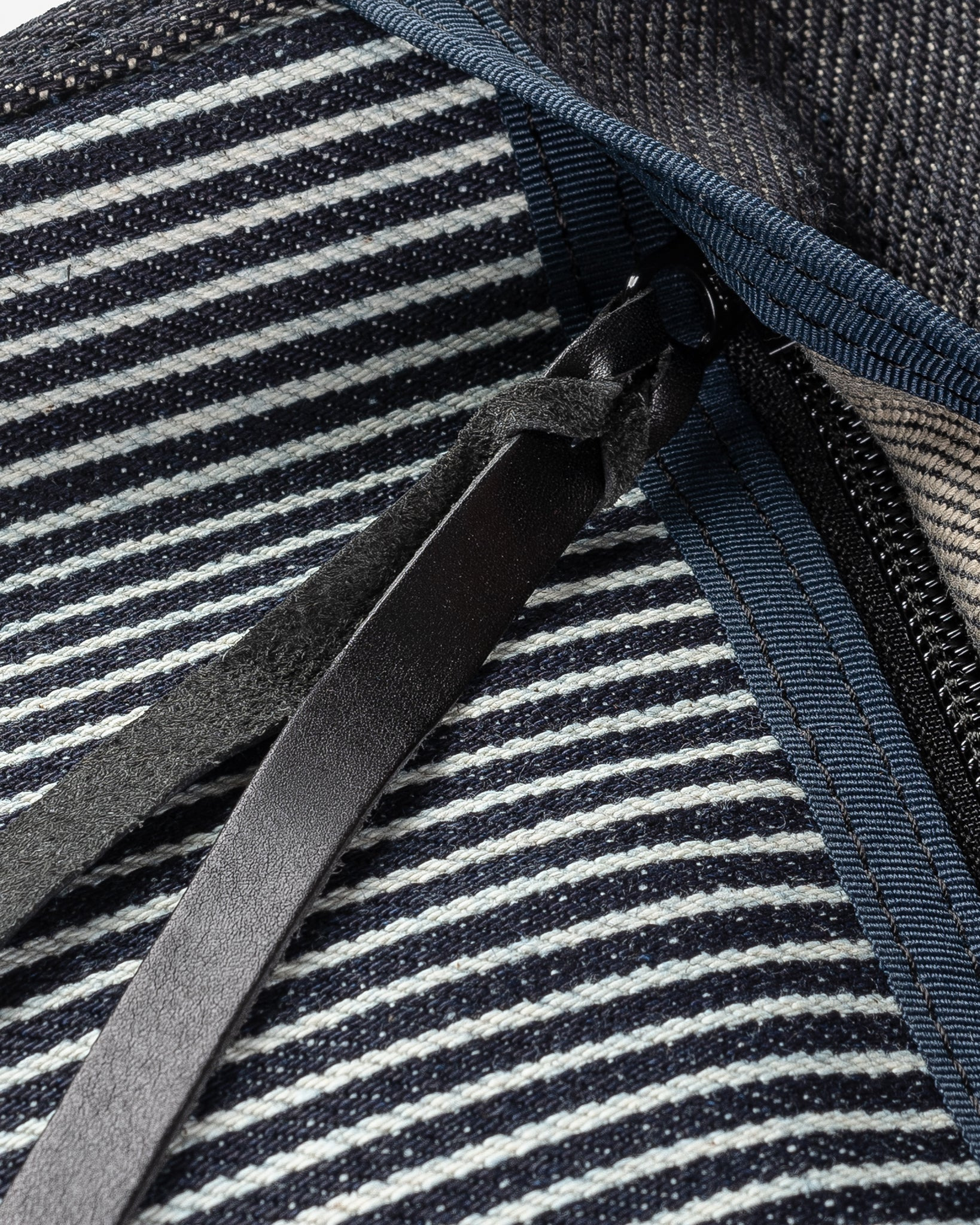 IHE-19-HIC 12oz Hickory Stripe Small Shoulder Bag - Indigo - 7