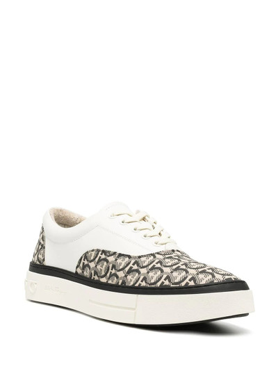 Salvatore Ferragamo Oxford Gancini-print low-top sneakers outlook