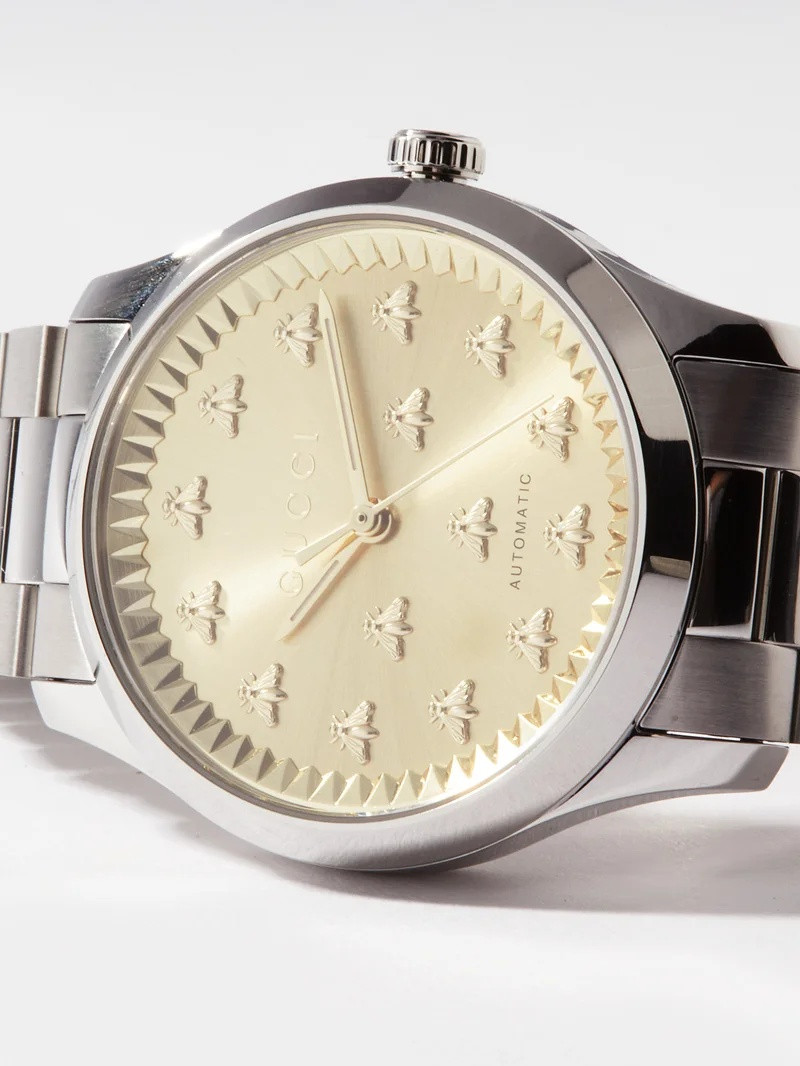 G-Timeless 38mm stainless-steel watch 5