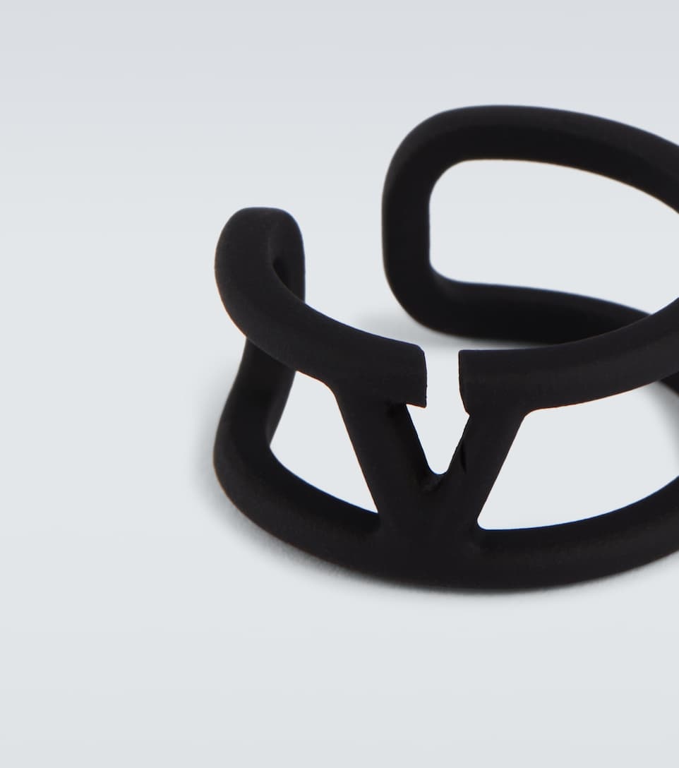 Black VLogo Ear Cuff - 6