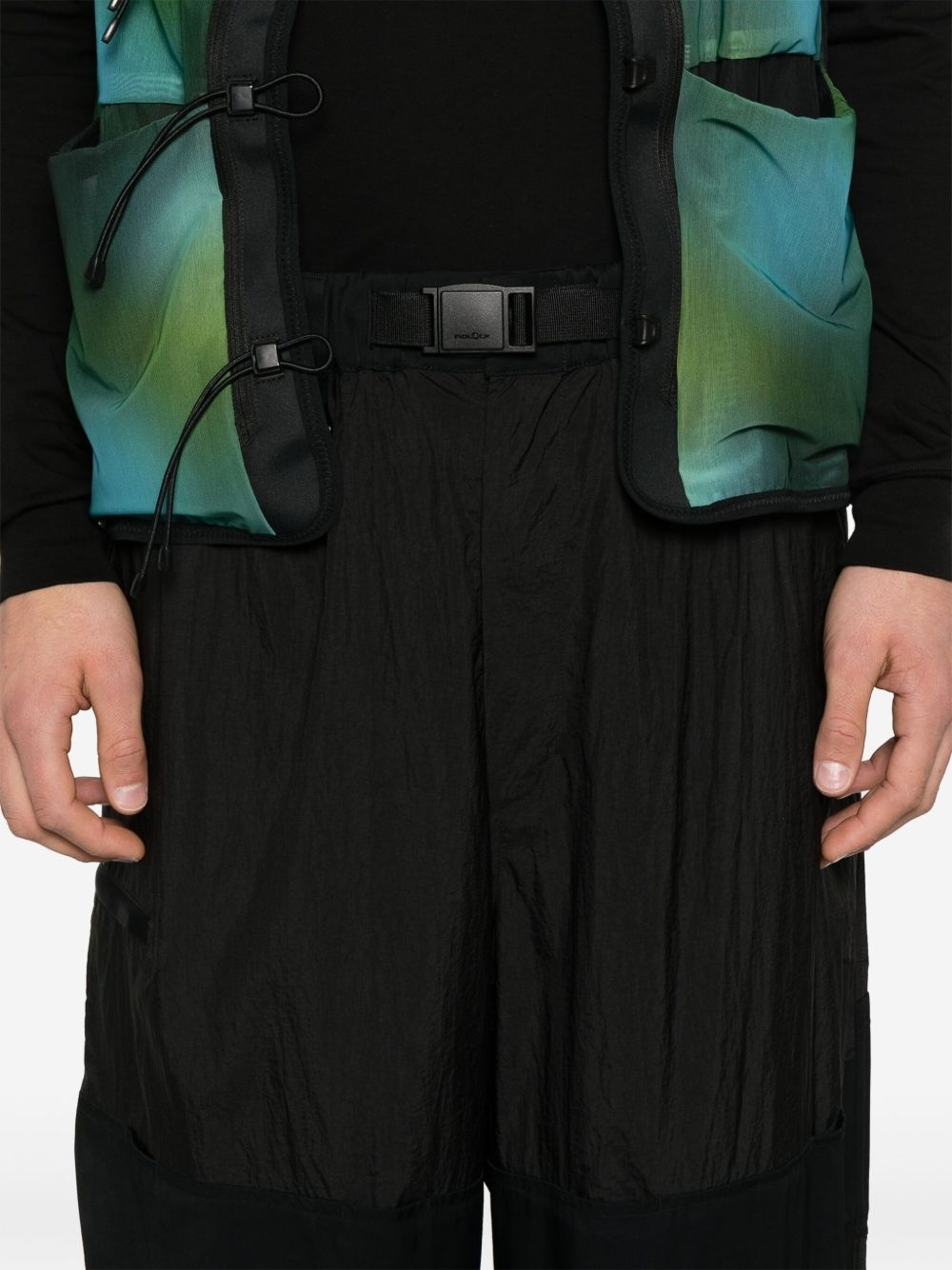 logo-print wide track pants - 5