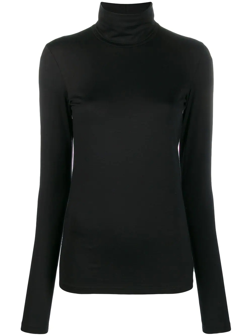 high neck jersey top - 1