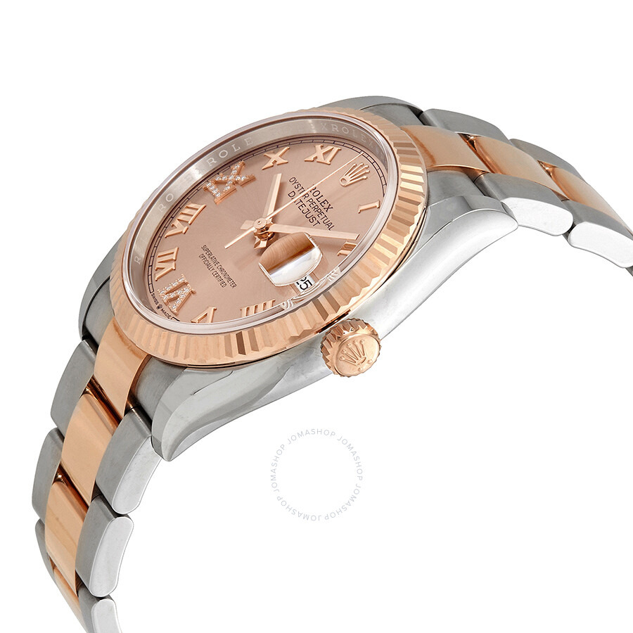 Rolex Datejust 36 Pink Diamond Dial Men's Steel and 18kt Everose Gold Oyster Watch 126231PKRDO - 2