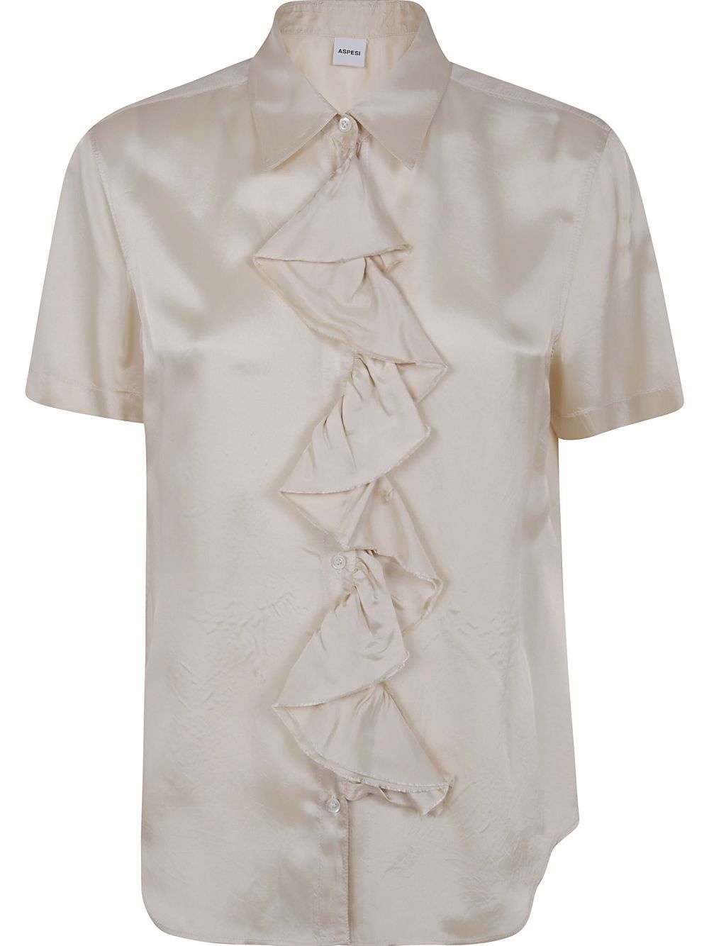 ruffle short-sleeve blouse - 1