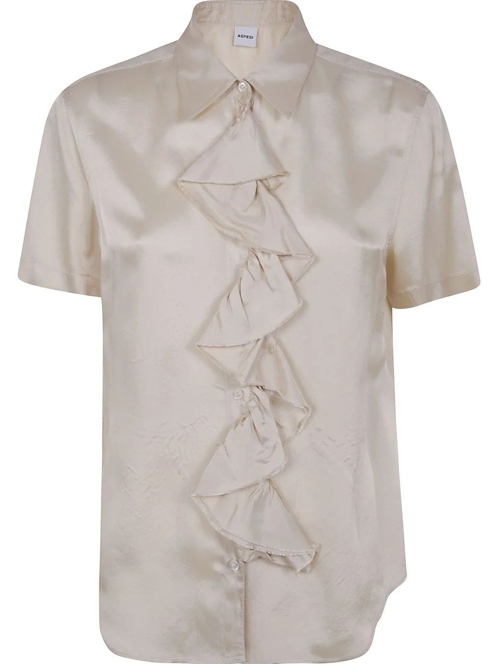 ruffle short-sleeve blouse - 1