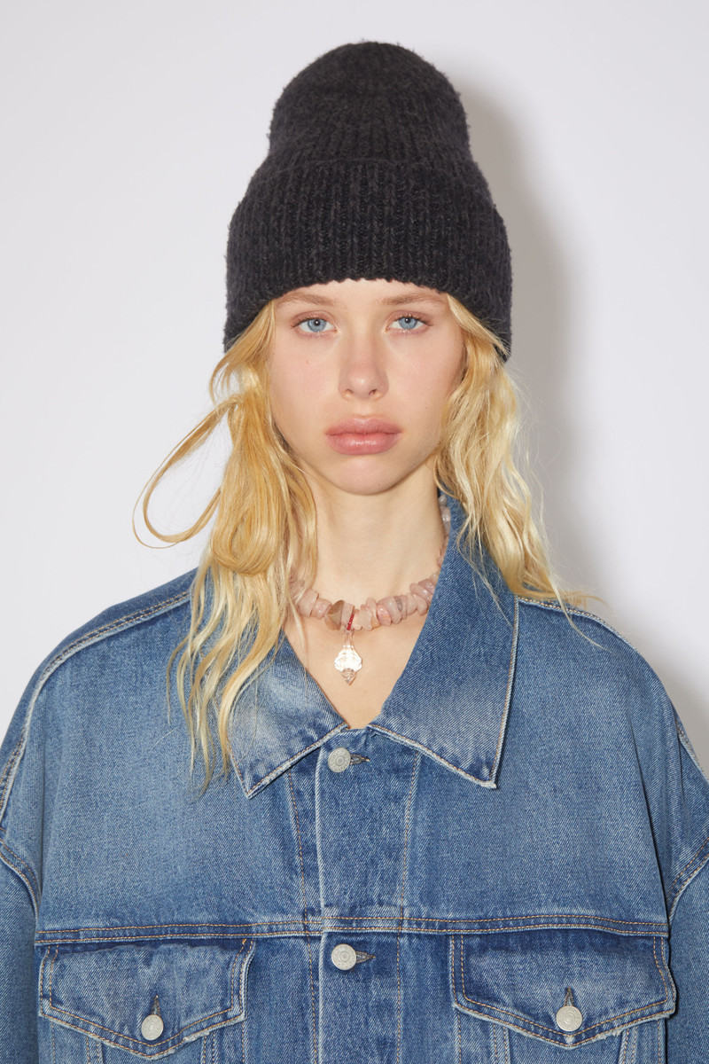 Acne Studios Wool blend beanie - Used black outlook