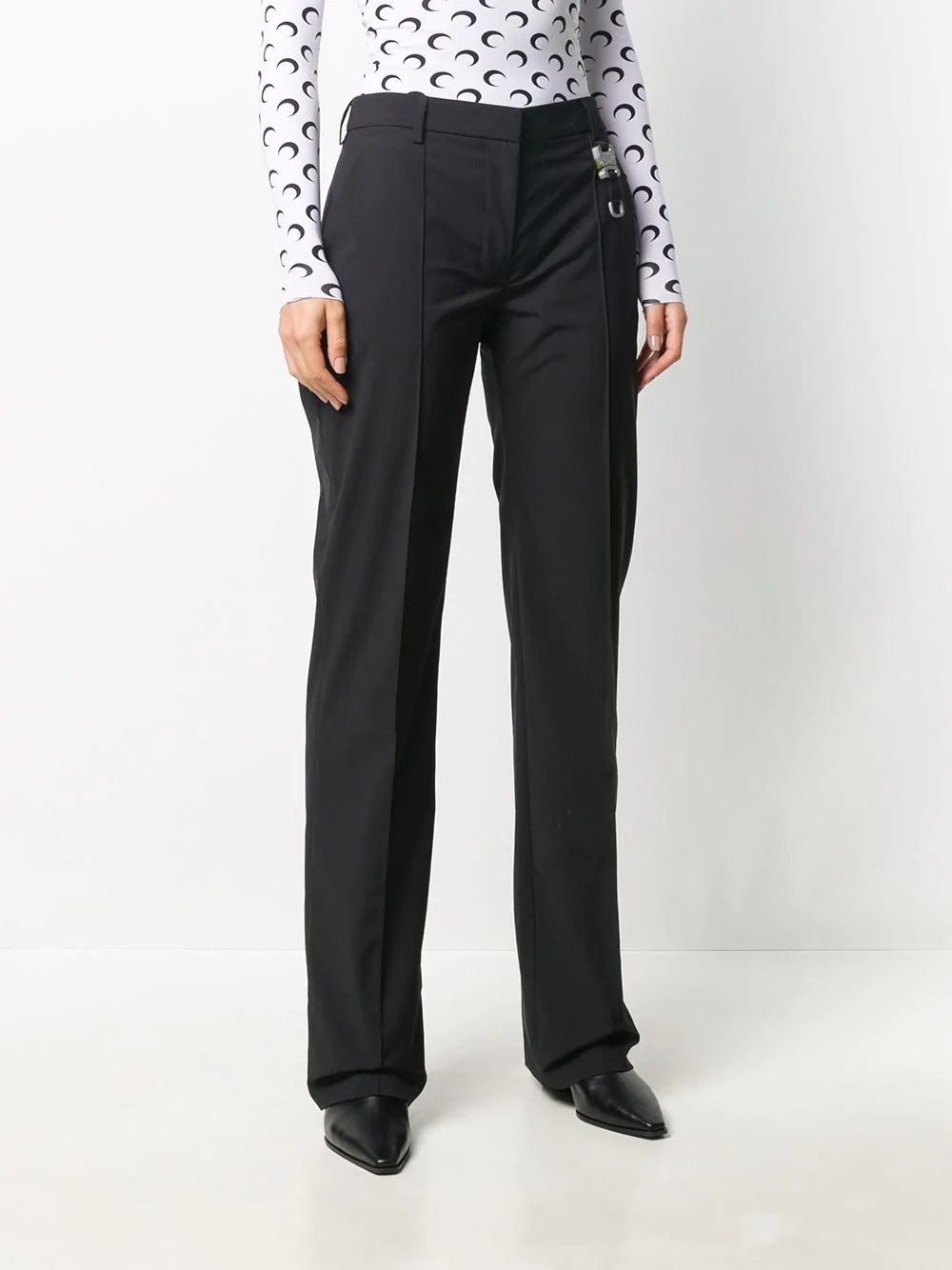 black bootcut trousers - 3