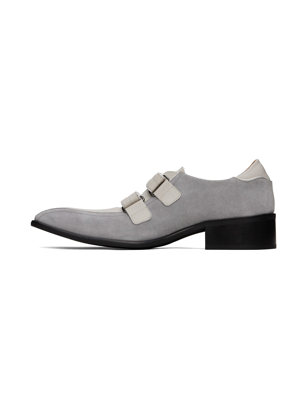 Off-White & Gray Sporty Snout Loafers - 3