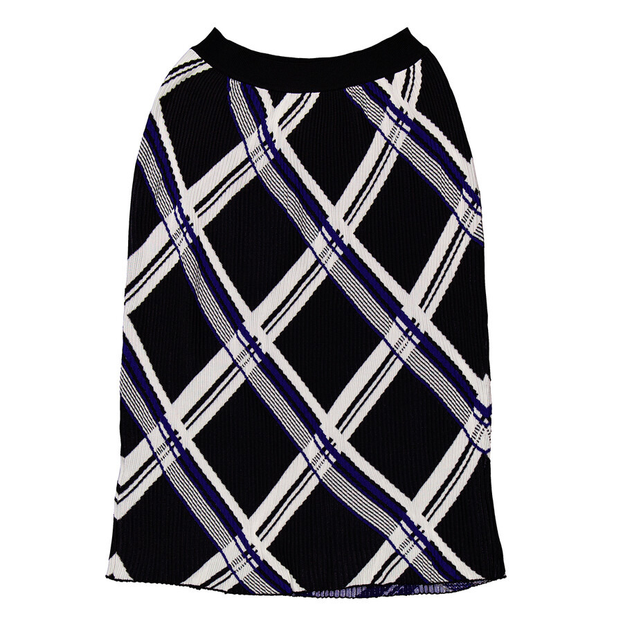 Burberry Checked Silk Skirt - 6
