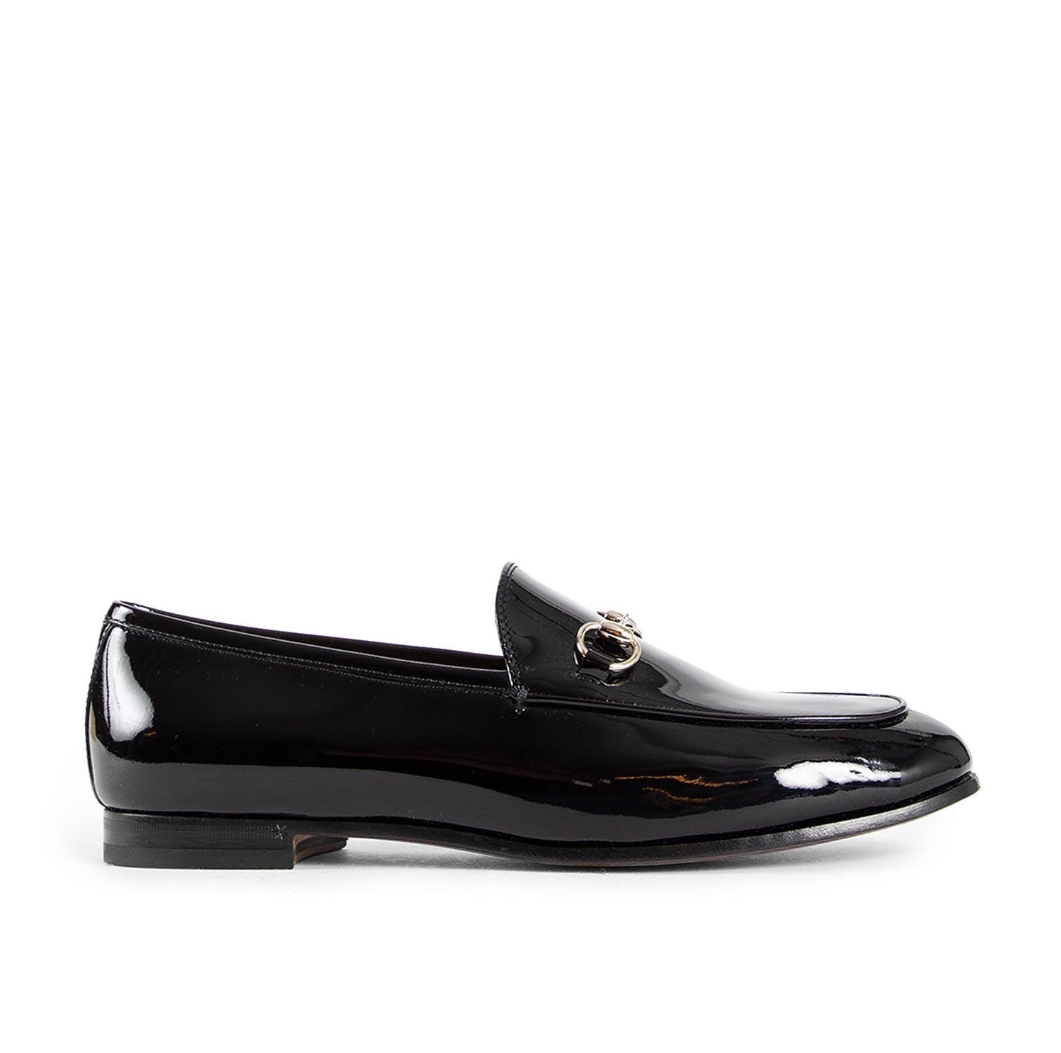 Gucci Jordaan Horsebit Patent Leather Loafers - 1