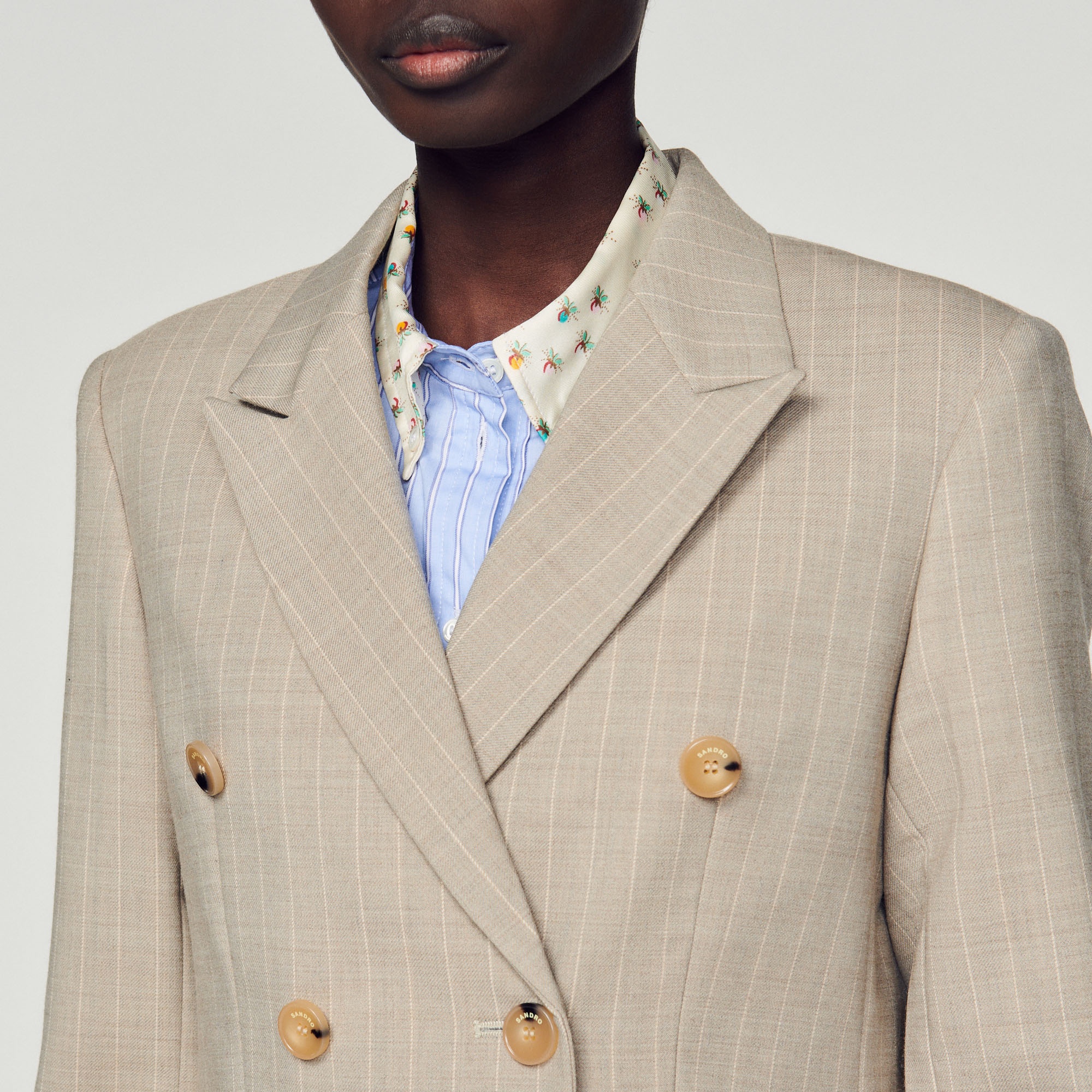 Tailored pinstripe jacket - 4