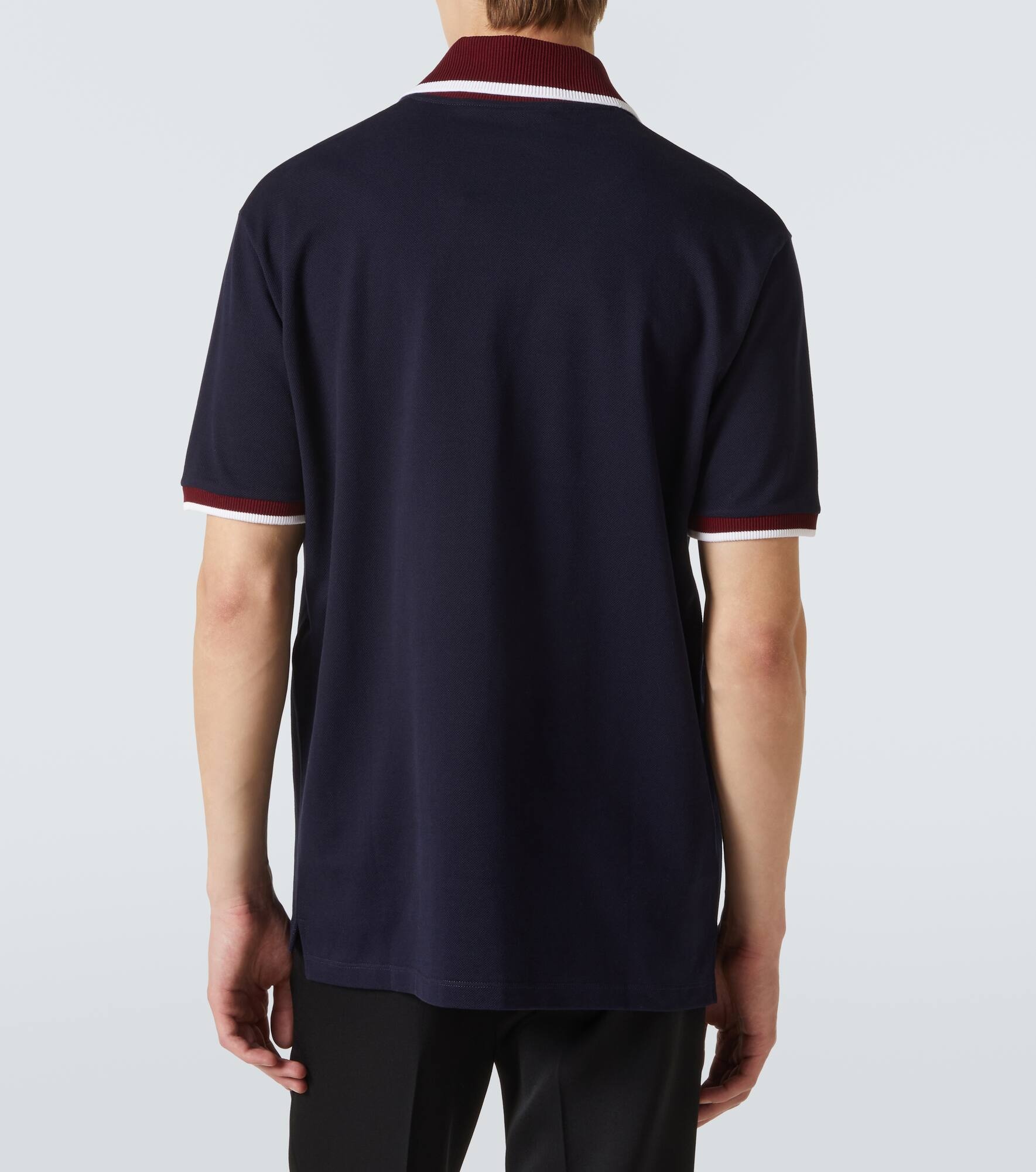 Cotton piqué polo shirt - 4