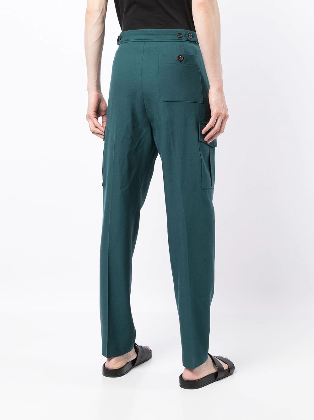 straight-leg cargo trousers - 4