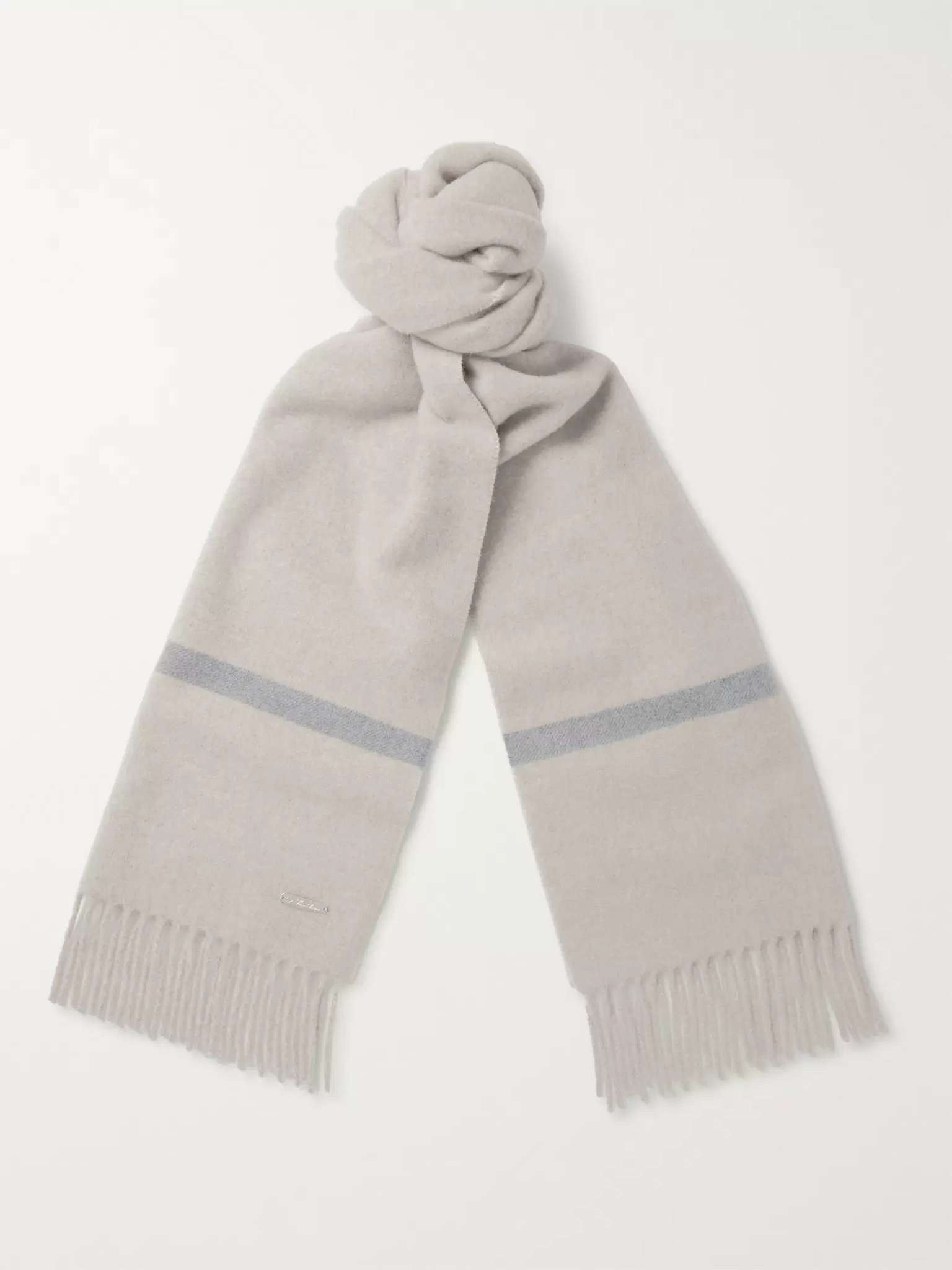 Striped Baby Cashmere Scarf - 1