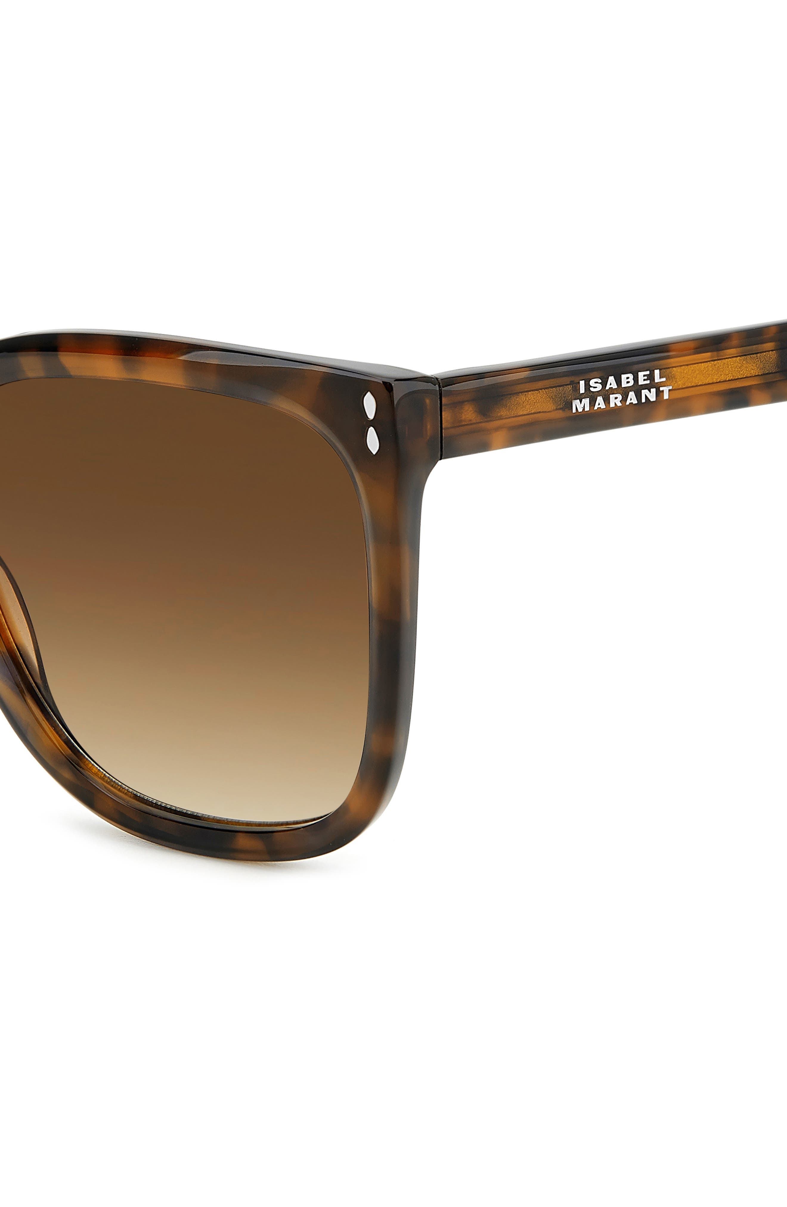 Isabel Marant In Love 57mm Gradient Square Sunglasses in Havana/Brown Gradient at Nordstrom - 3