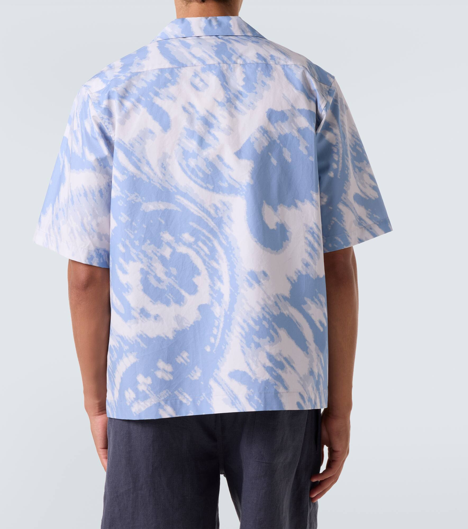 Printed cotton bowling shirt - 4