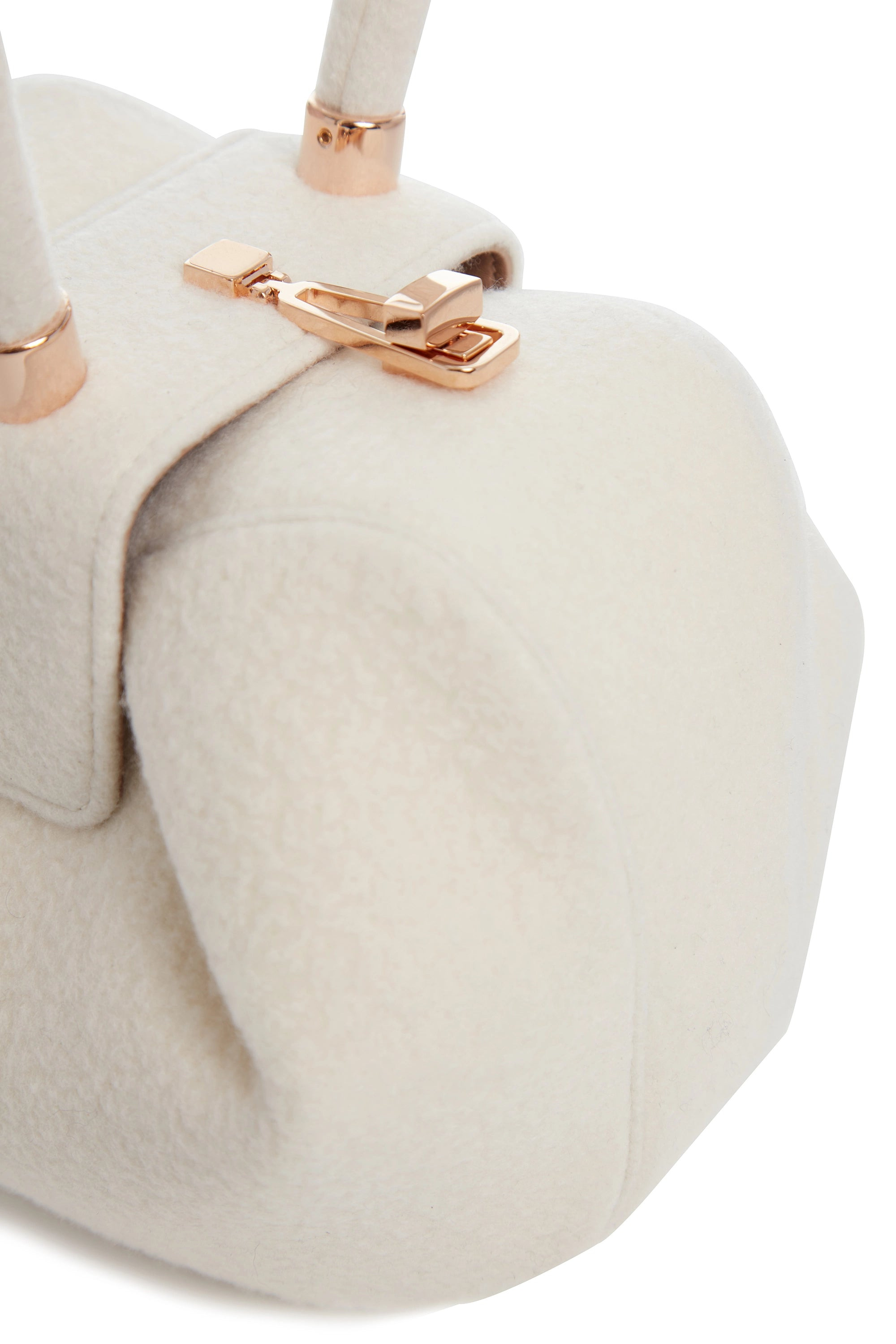 Nina Bag in Ivory Cashmere Felt - 4