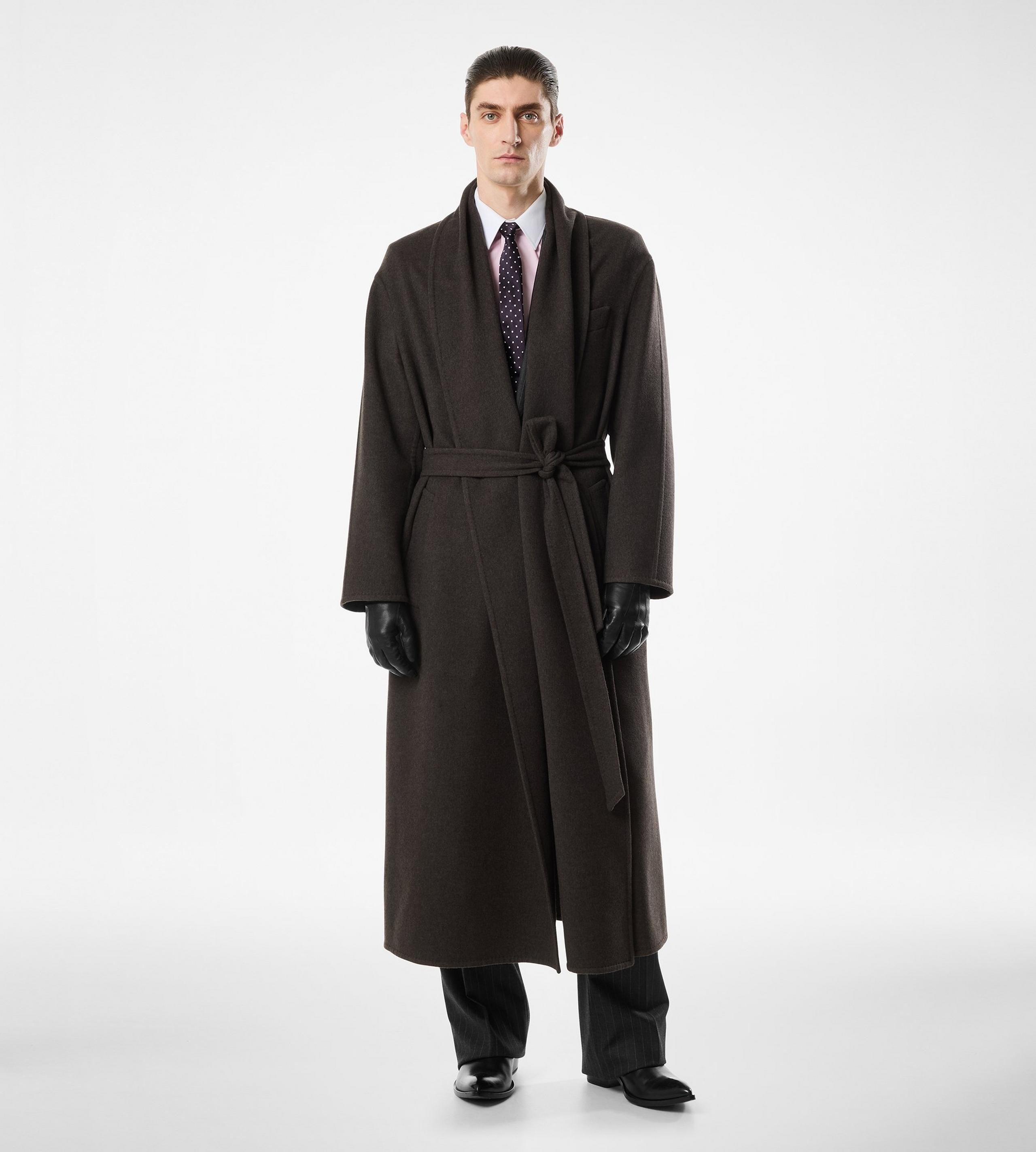 DOUBLE SPLITTABLE CASHMERE SHAWL COAT - 3