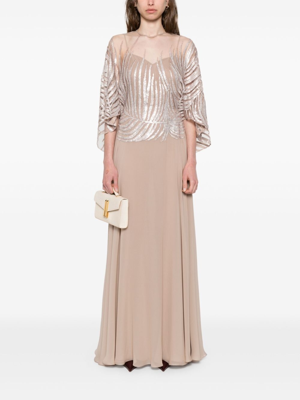 embroidered maxi dress - 2