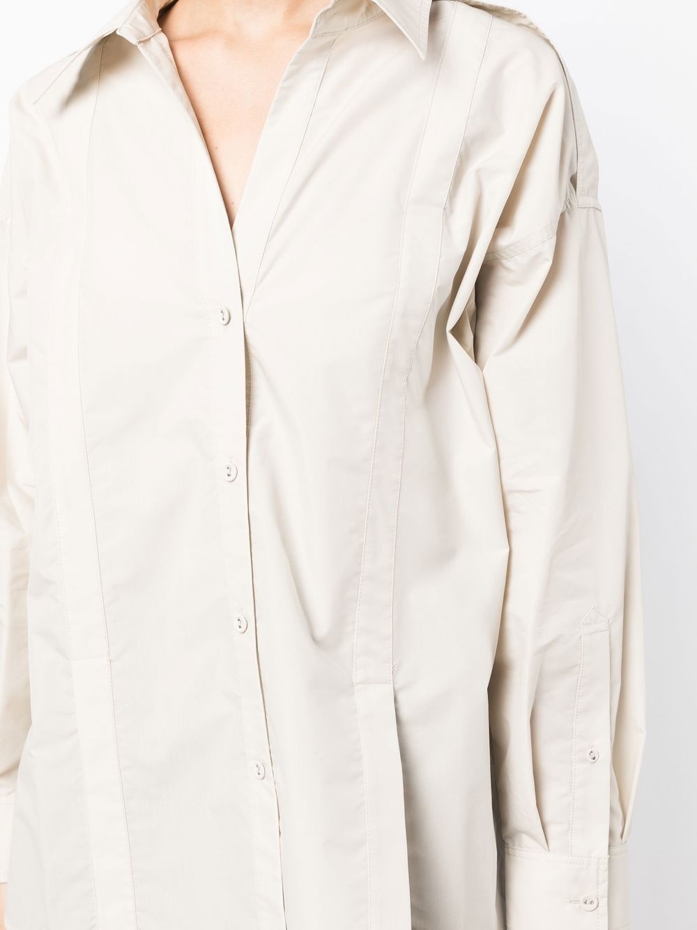 flat-collar long-sleeved shirt - 5