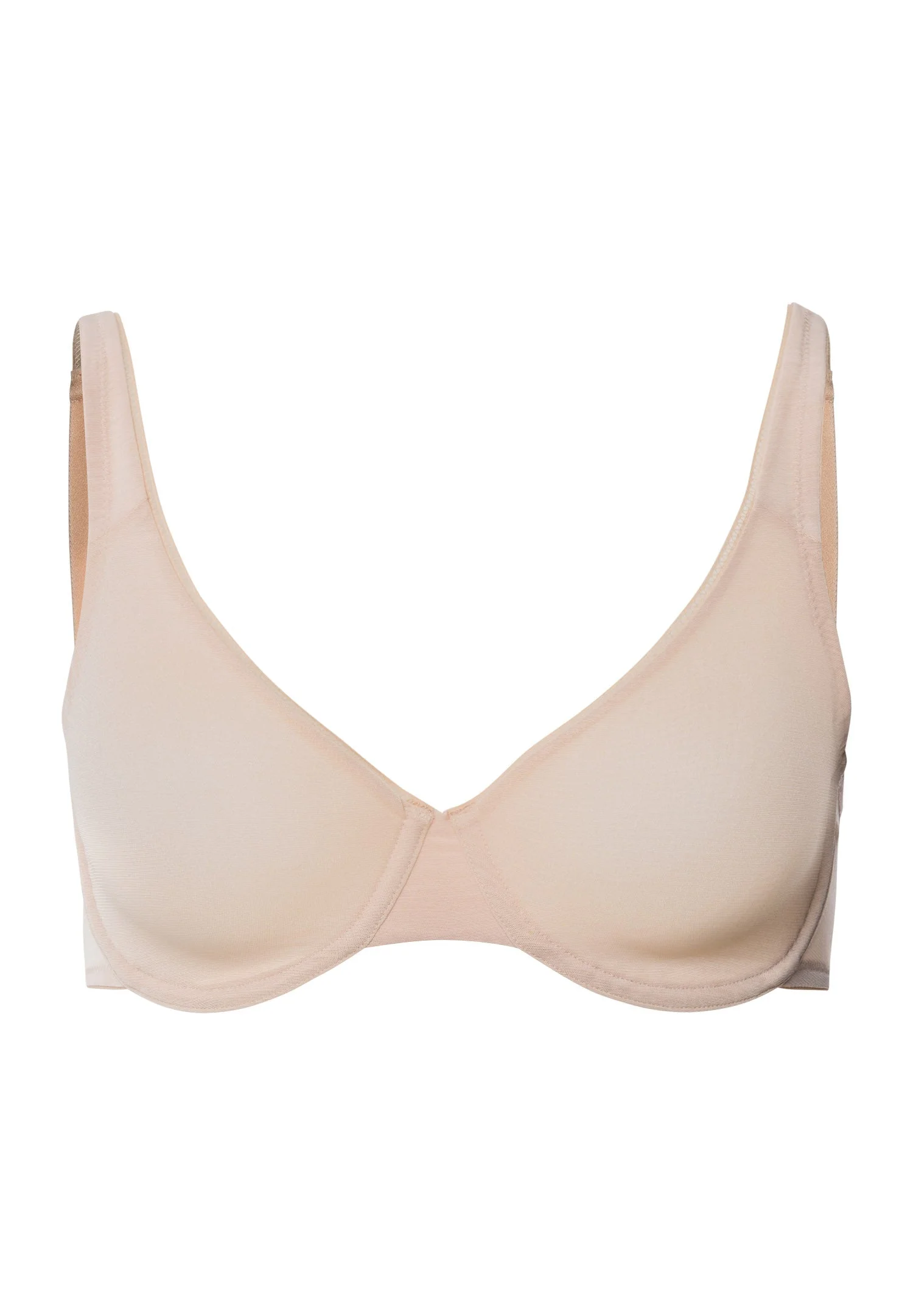 Smooth Illusion Semi-Transaprent Tulle Underwire Bra - 1