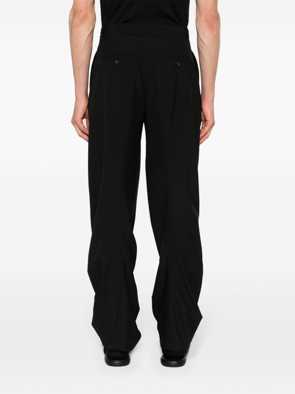 wool tapered trousers - 5