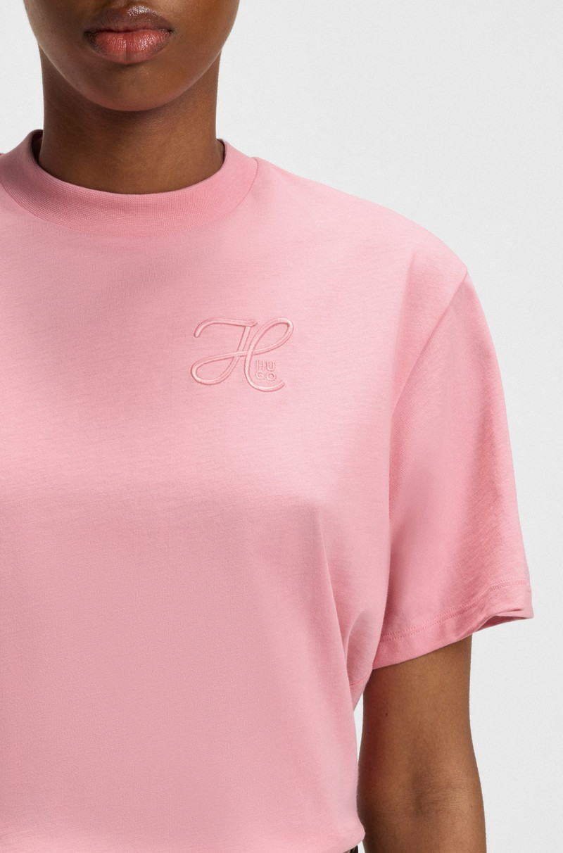 RELAXED-FIT T-SHIRT IN COTTON JERSEY WITH EMBROIDERED MONOGRAM 5
