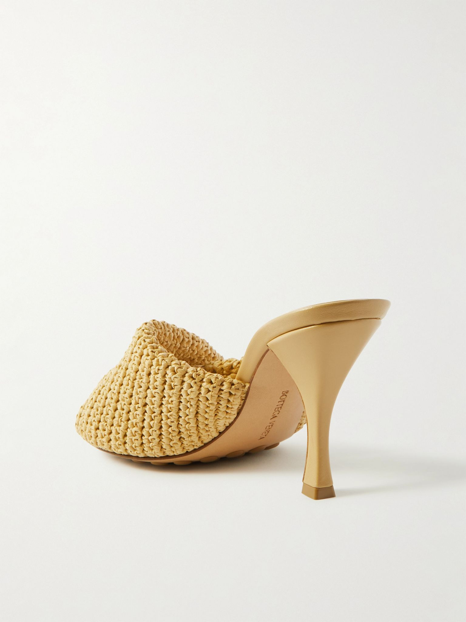 Blink raffia mules Yellow - 3