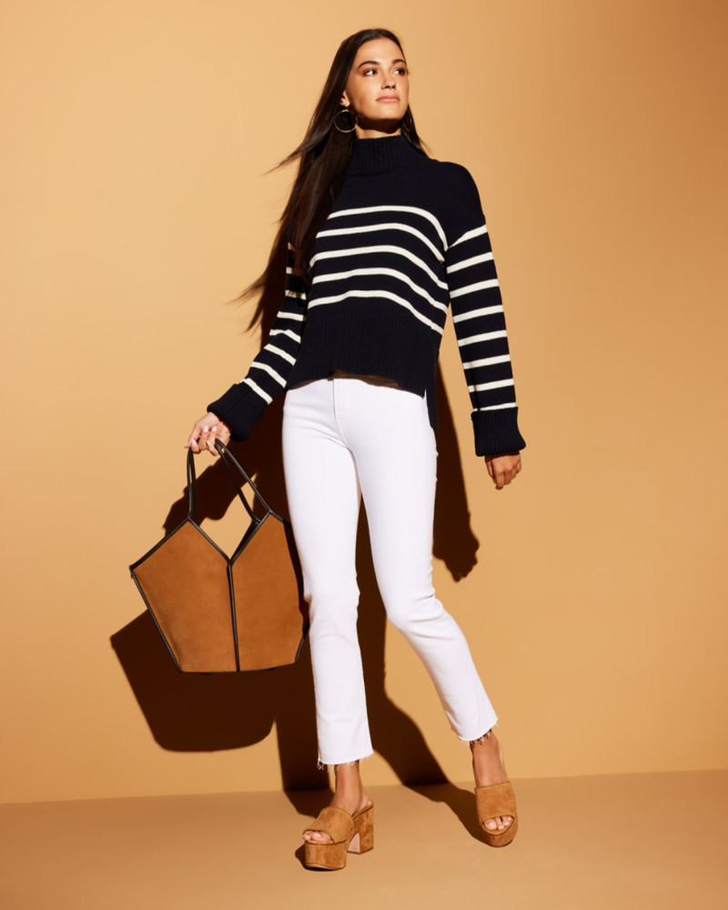 VERONICA BEARD Carly Kick Flare Raw Hem Ankle Jeans outlook
