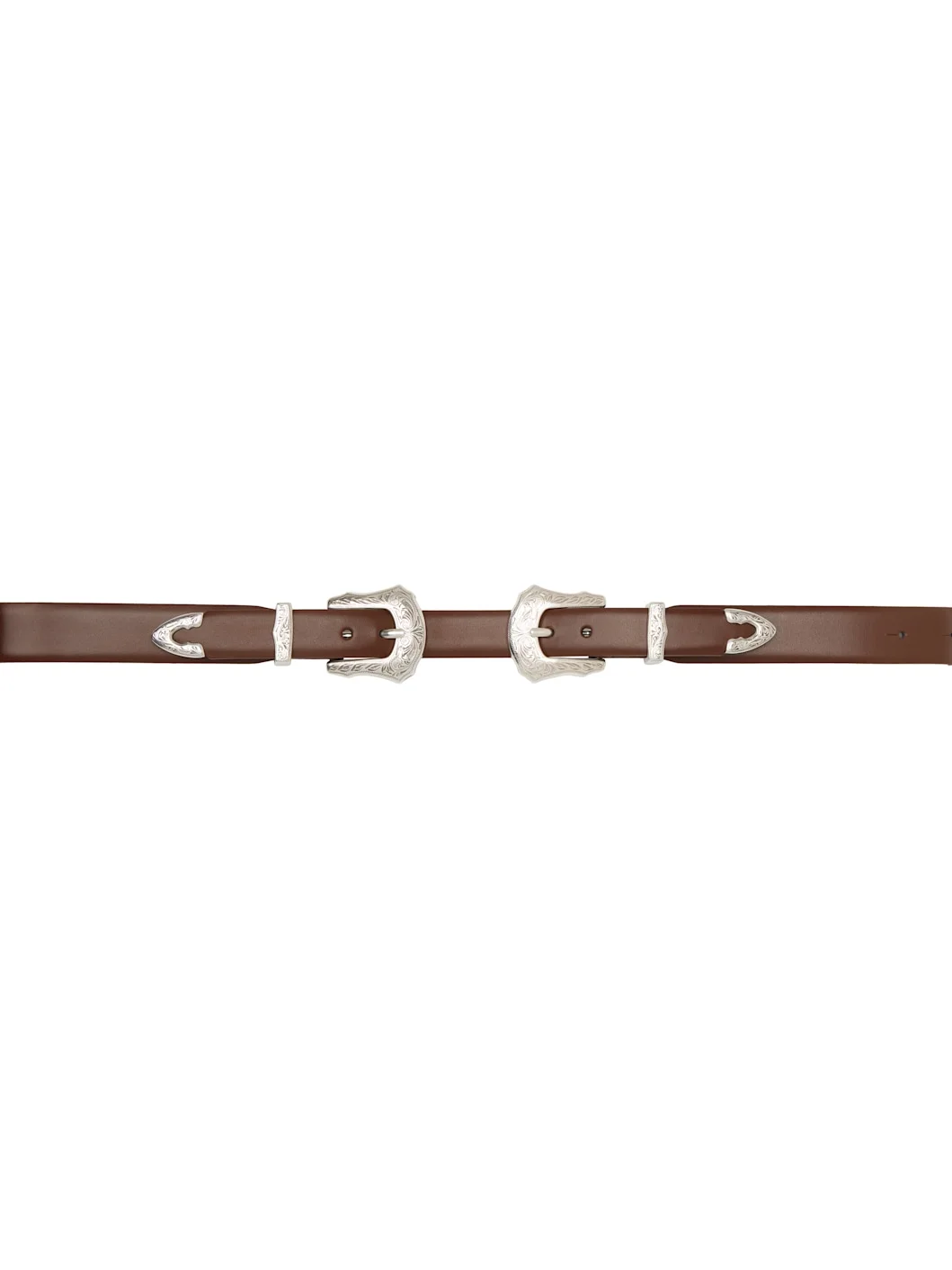 Brown Double Buckle Belt - 1