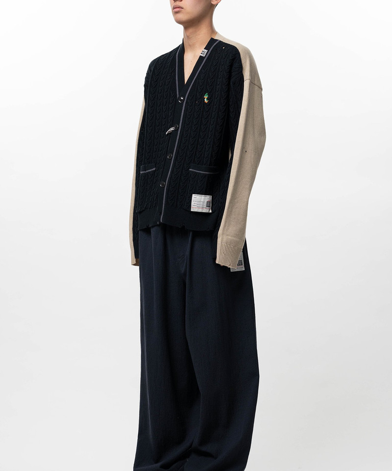 Front Back Combined Knit Cardigan 4