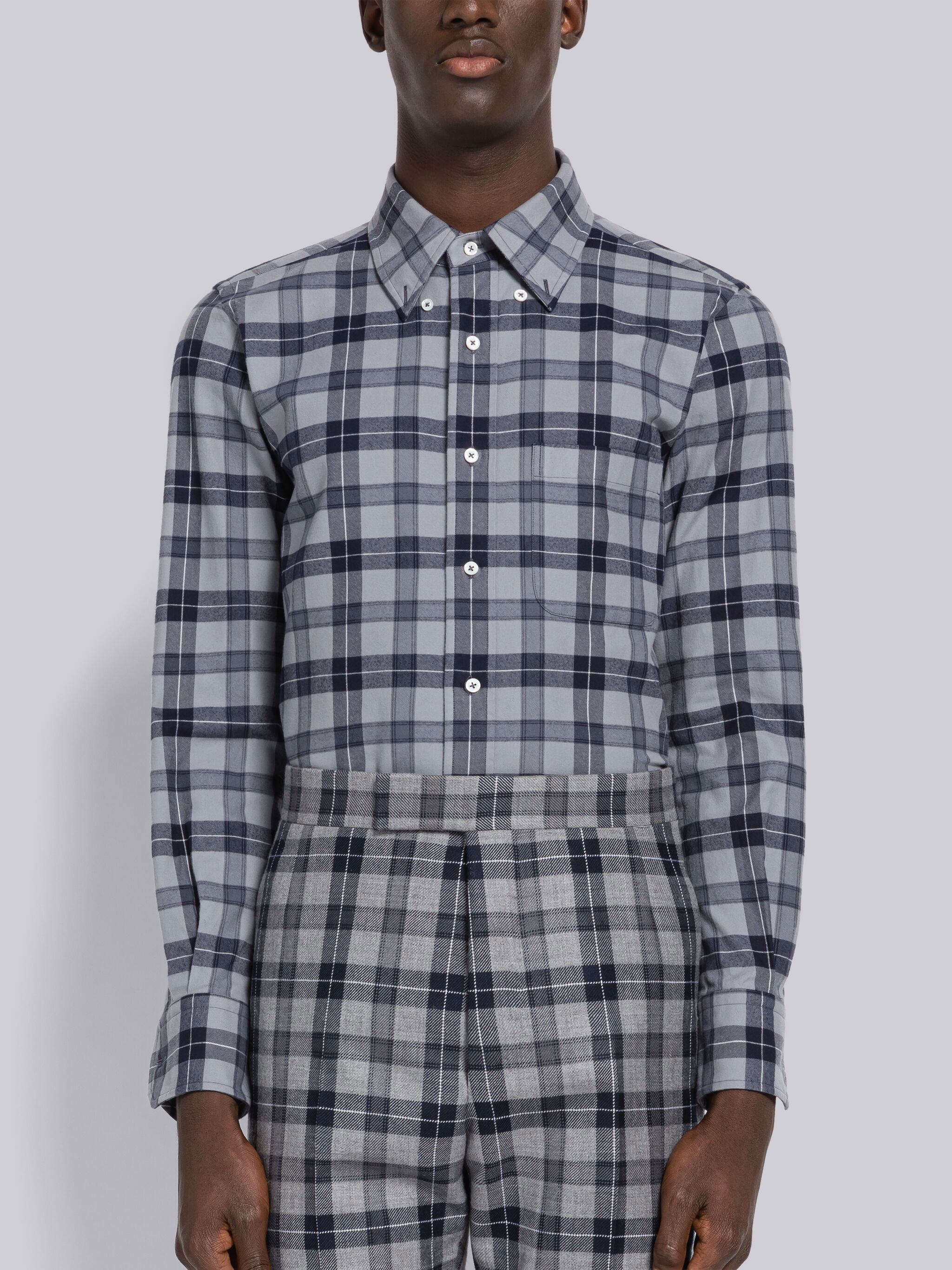 Tartan Flannel Straight Fit Shirt - 1