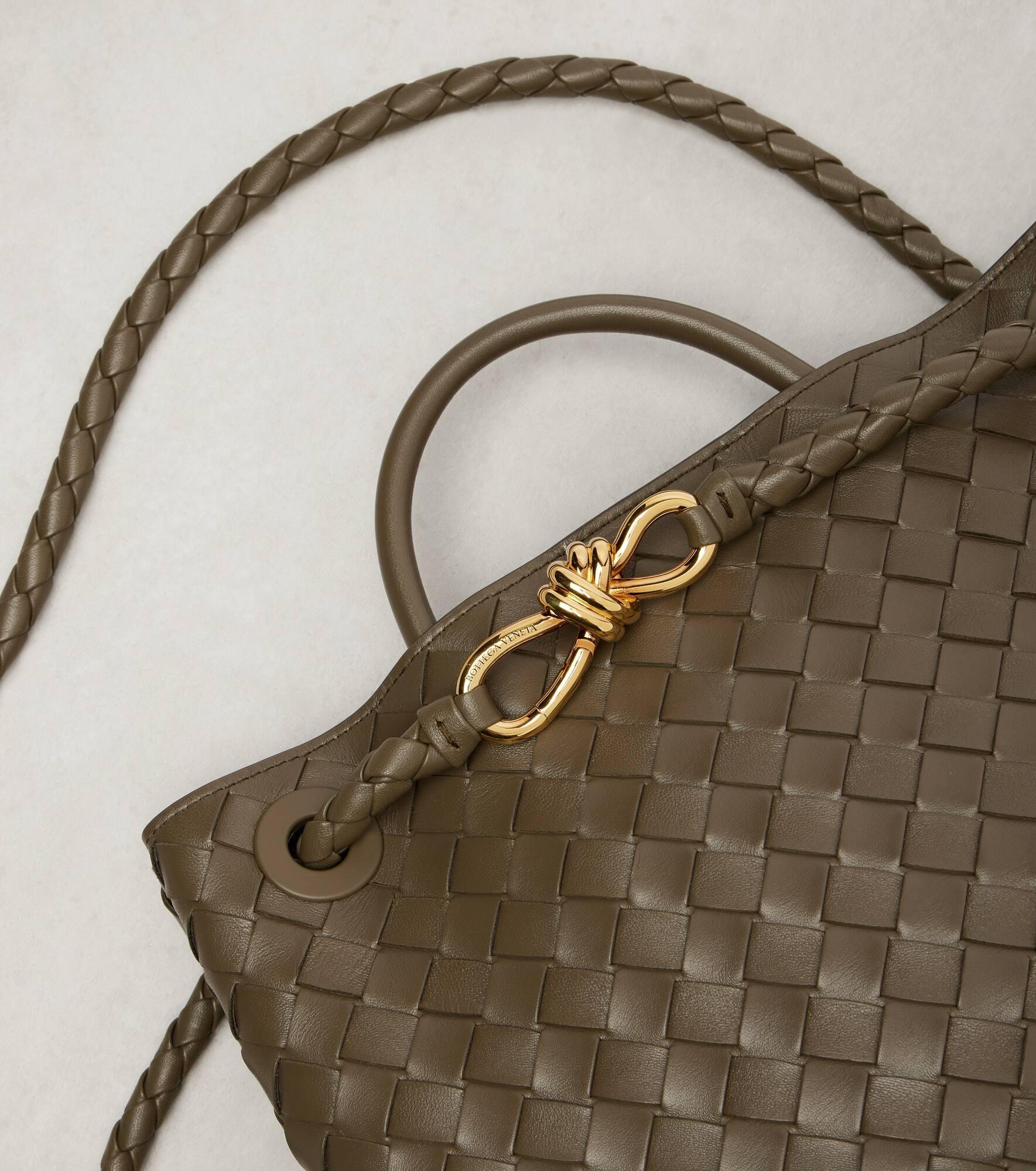 Andiamo Intrecciato Medium leather tote bag - 7
