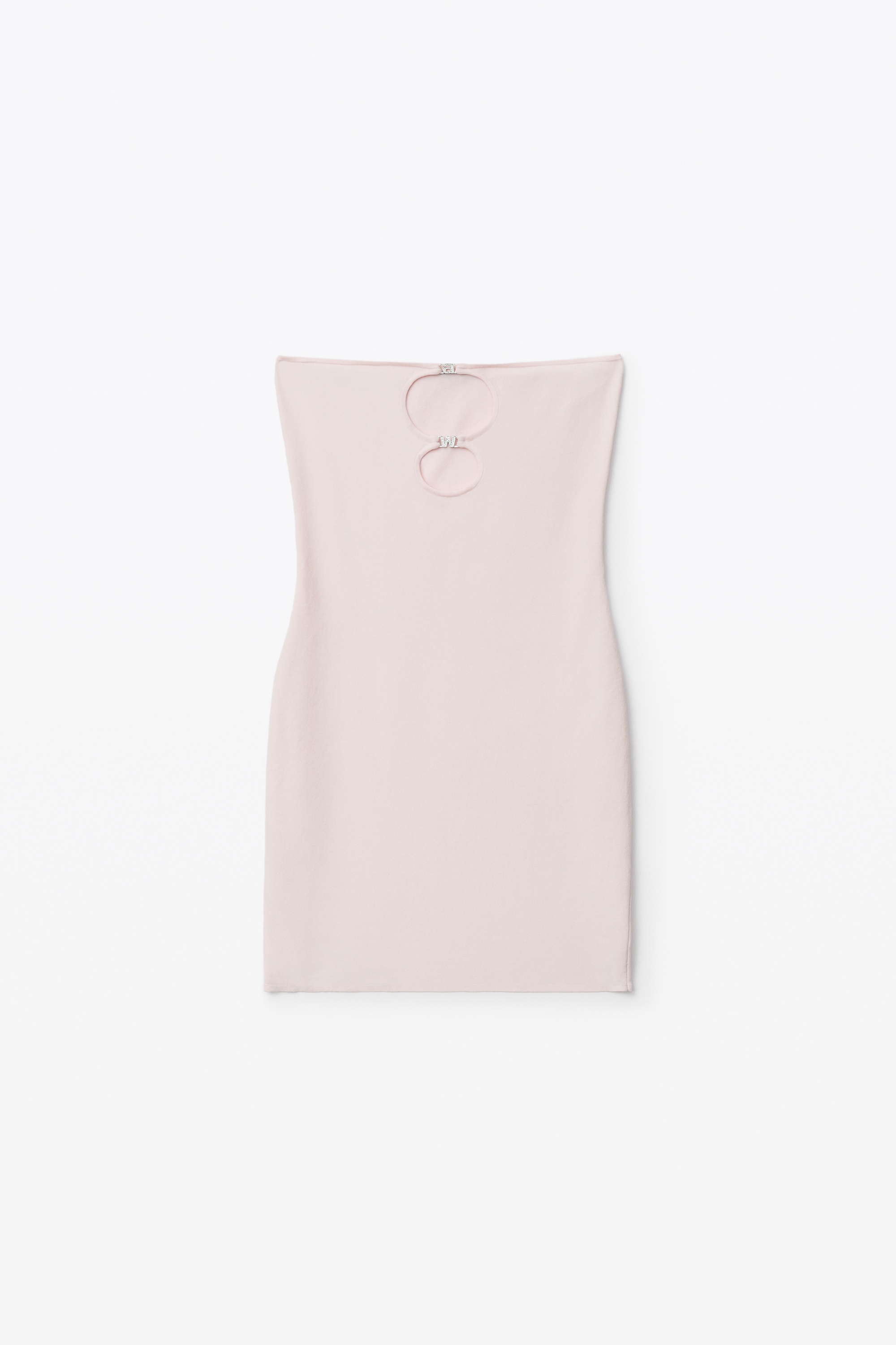 CUT OUT MINI DRESS IN COMPACT VISCOSE - 1