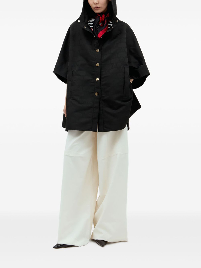 Max Mara hooded monogram coat outlook