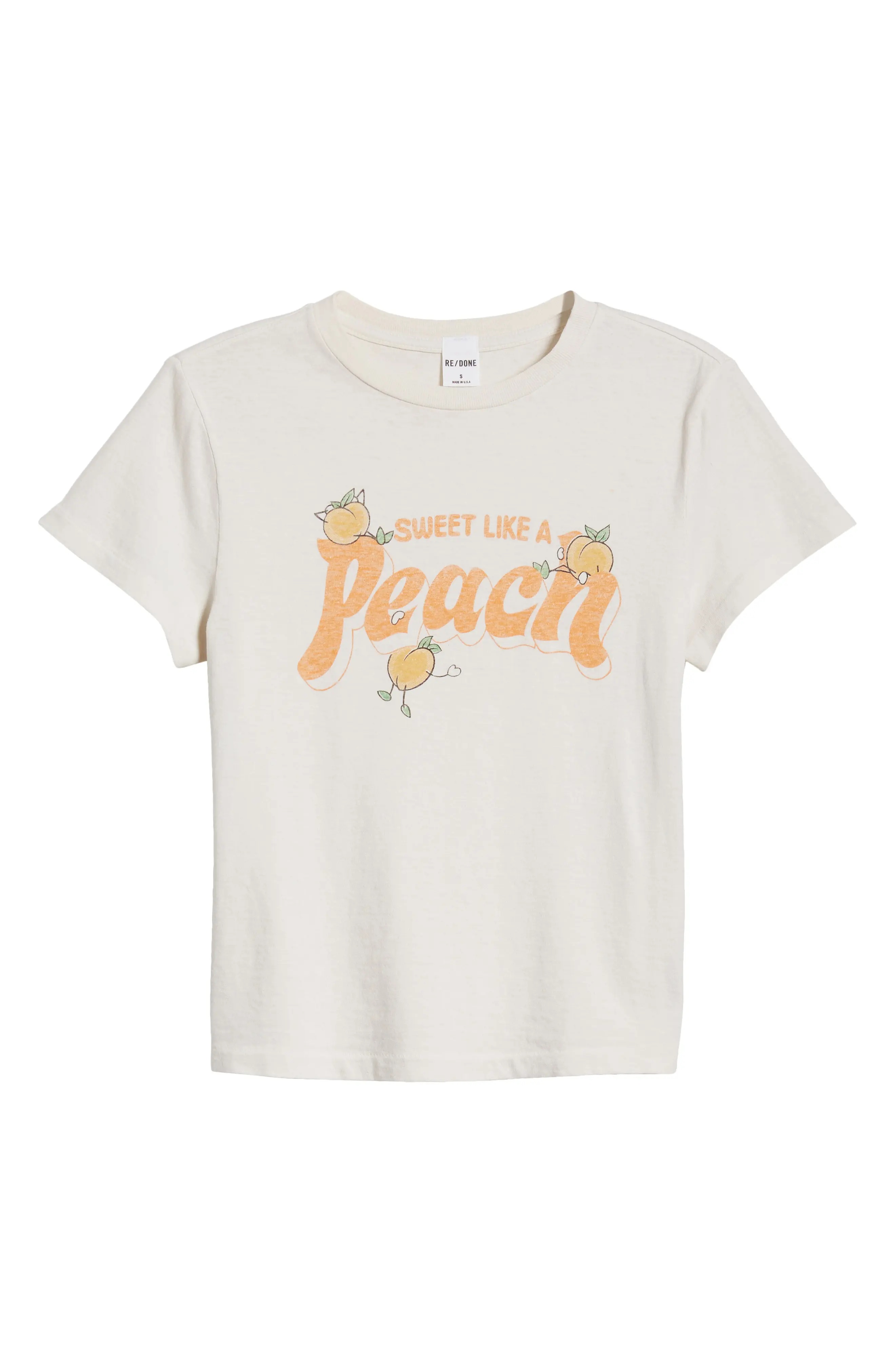 Peach Cotton Graphic T-Shirt - 5