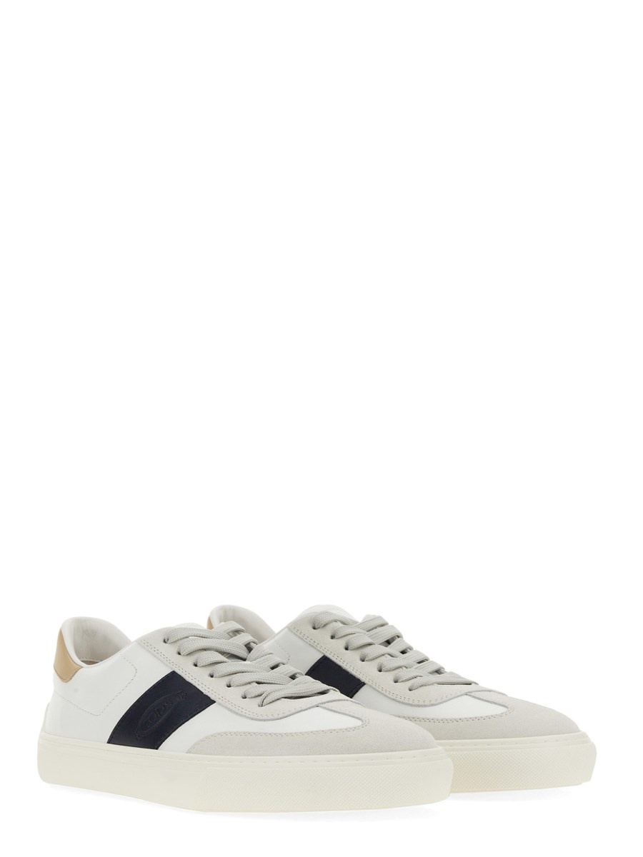 LEATHER SNEAKER WITH LOGO - 2