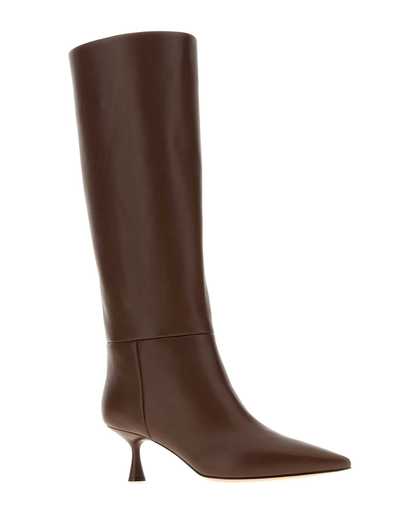 Brown Leather Joyce Boots - 2