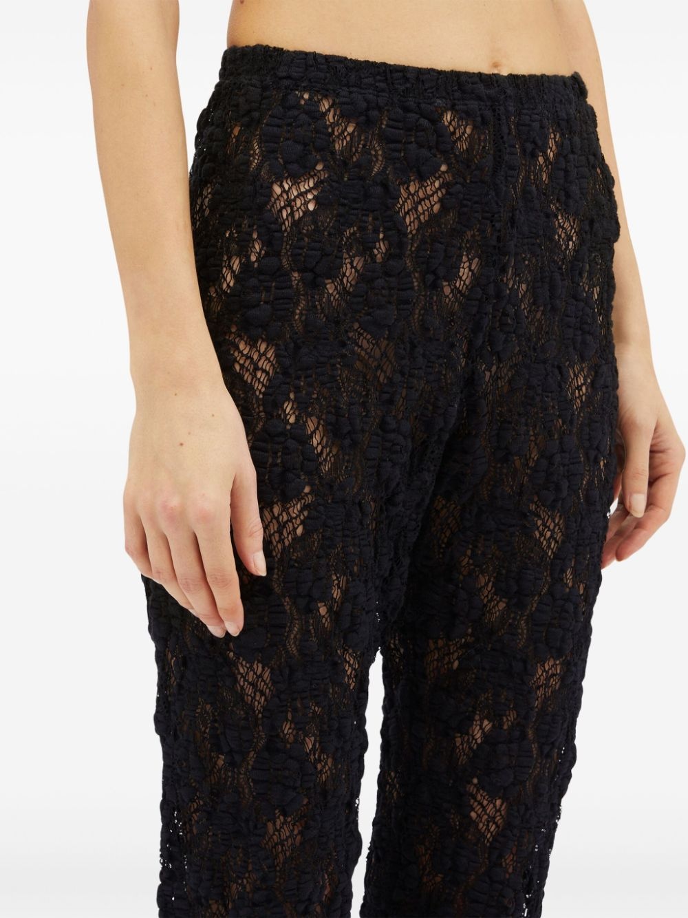 lace knitted trousers - 5