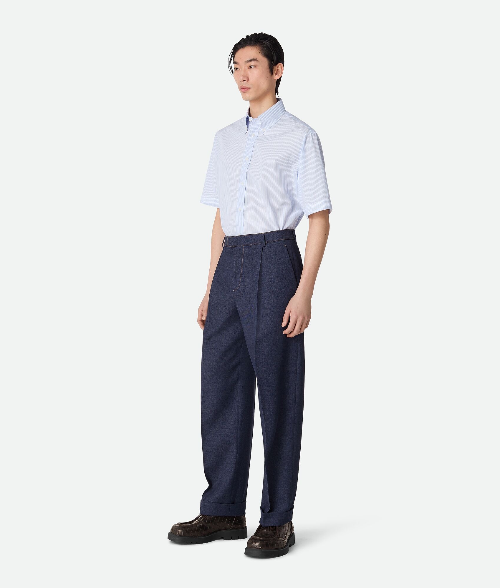 Melange Wool Drill Pants - 2